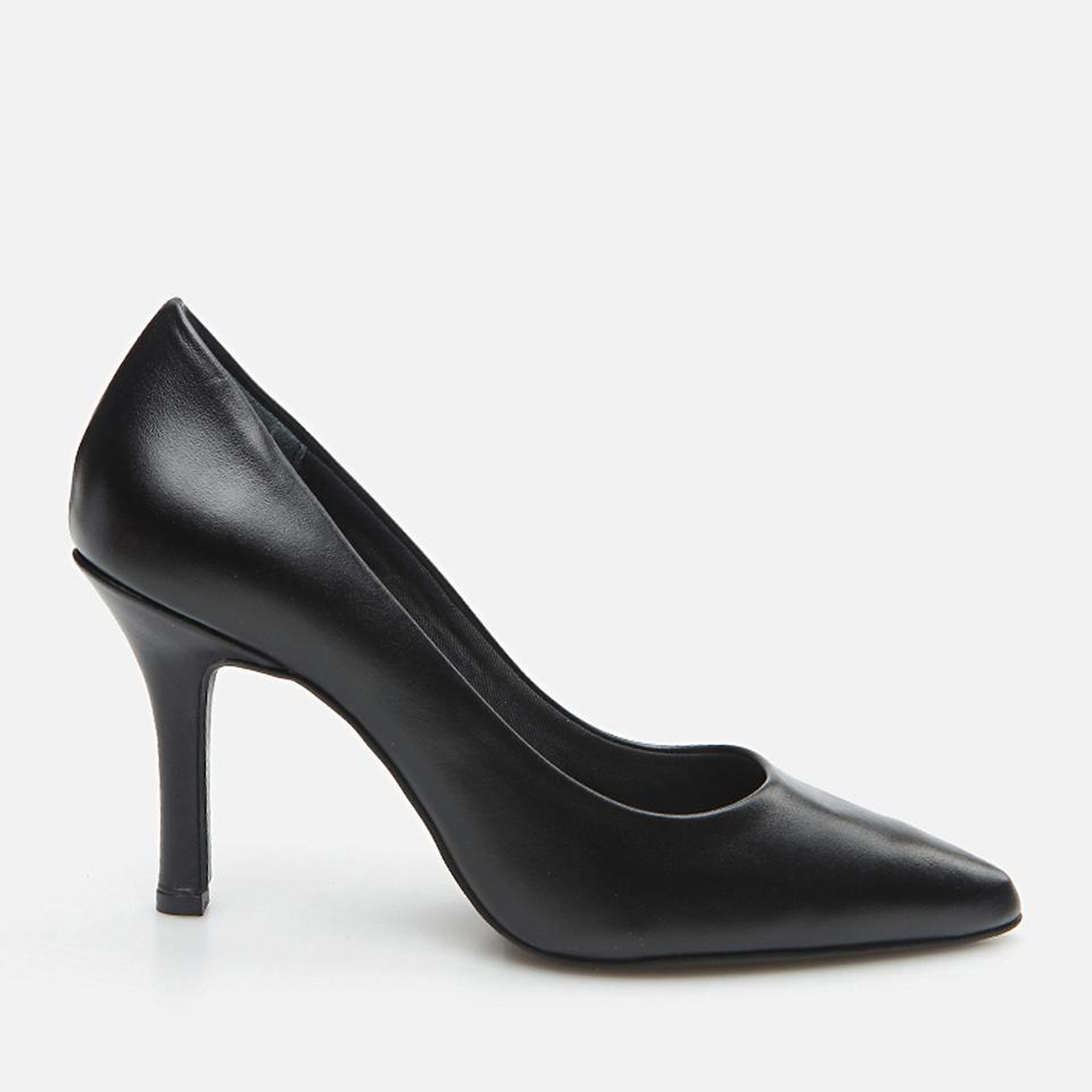 Kadın Deri Siyah Stiletto