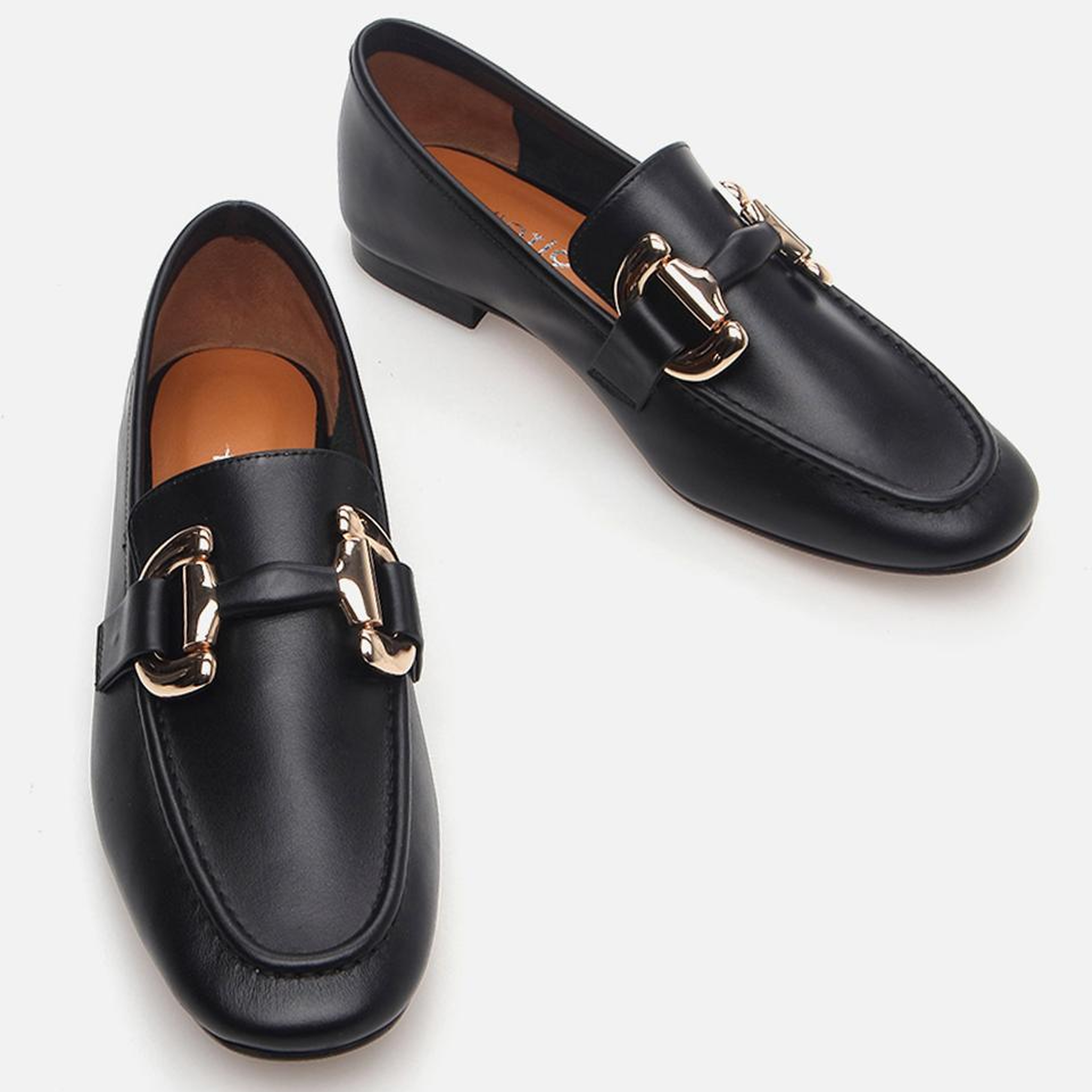 Kadın Deri Siyah Loafer