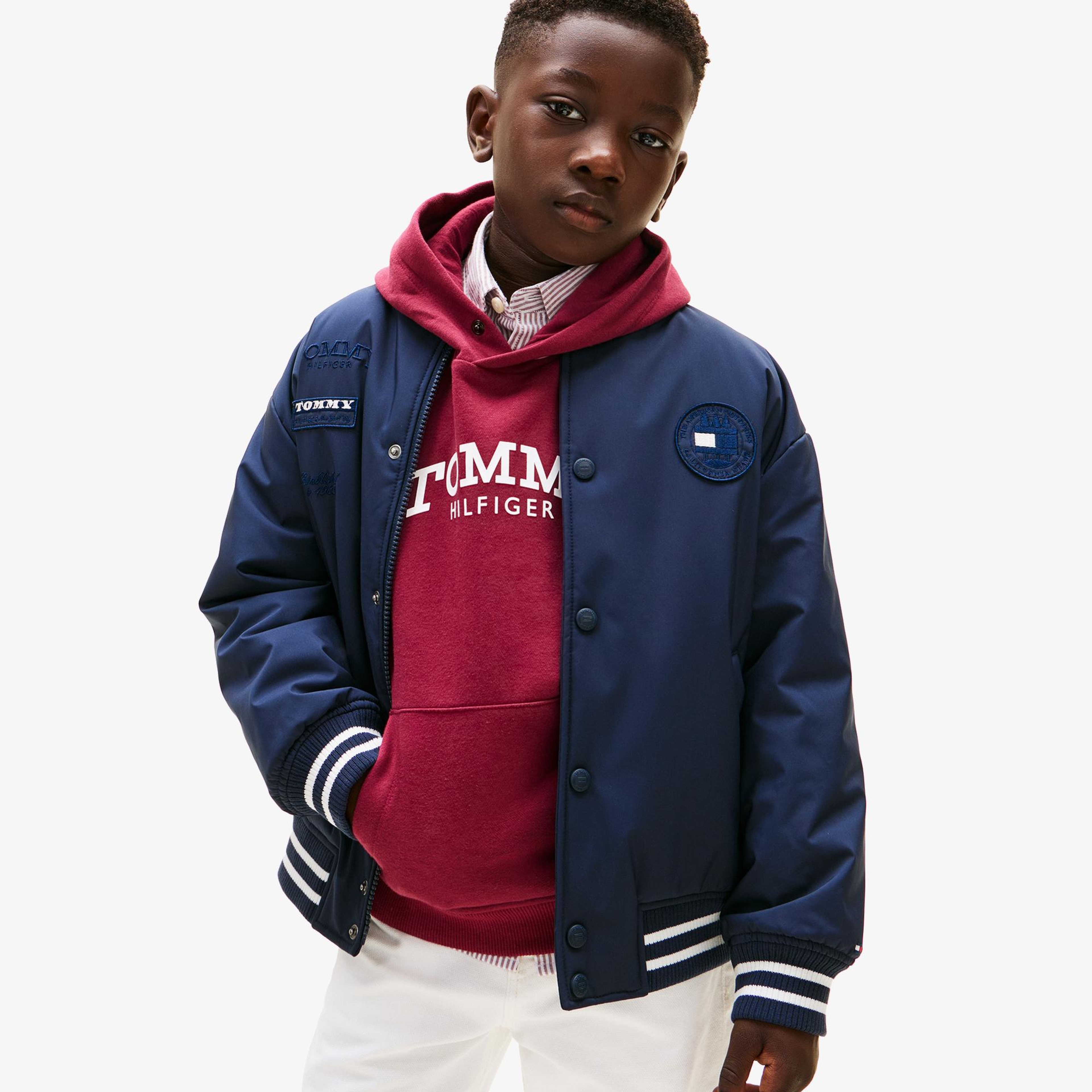 Tommy Hilfiger Seasonal Outdoors Çocuk Lacivert Ceket