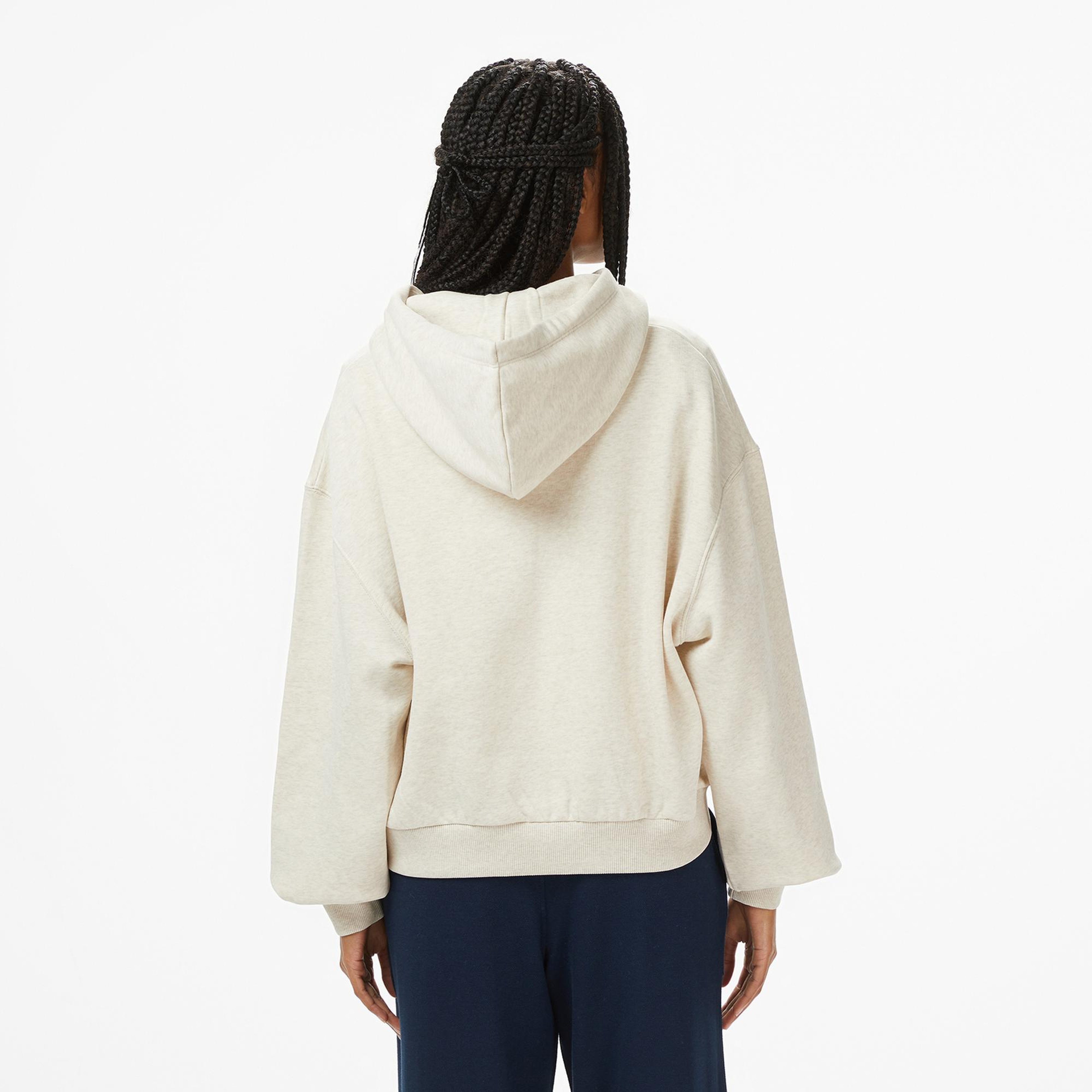 Tommy Hilfiger Classic Script Kadın Bej Hoodie