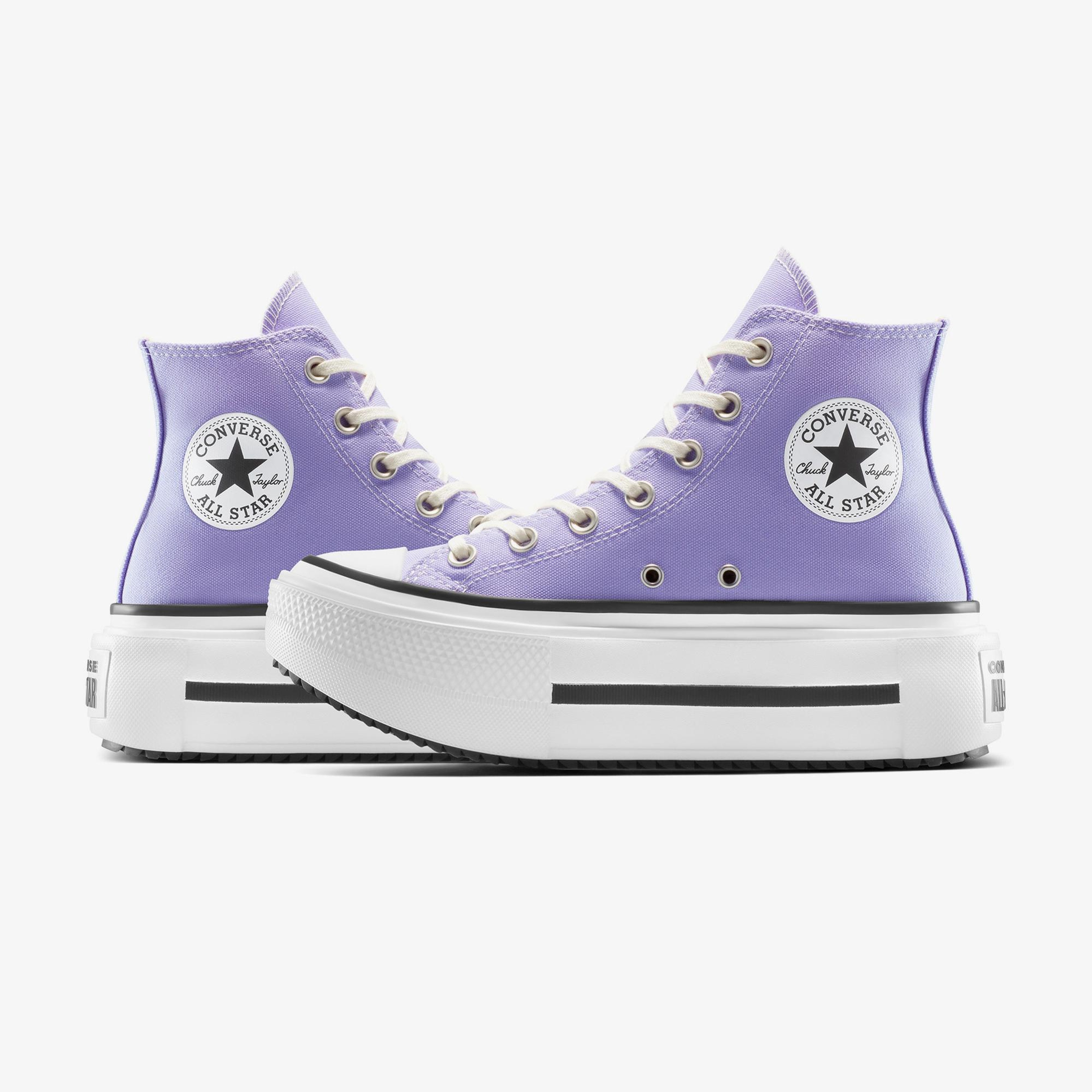 Converse Chuck Taylor All Star Lift Double Stack Unisex Mor Sneaker