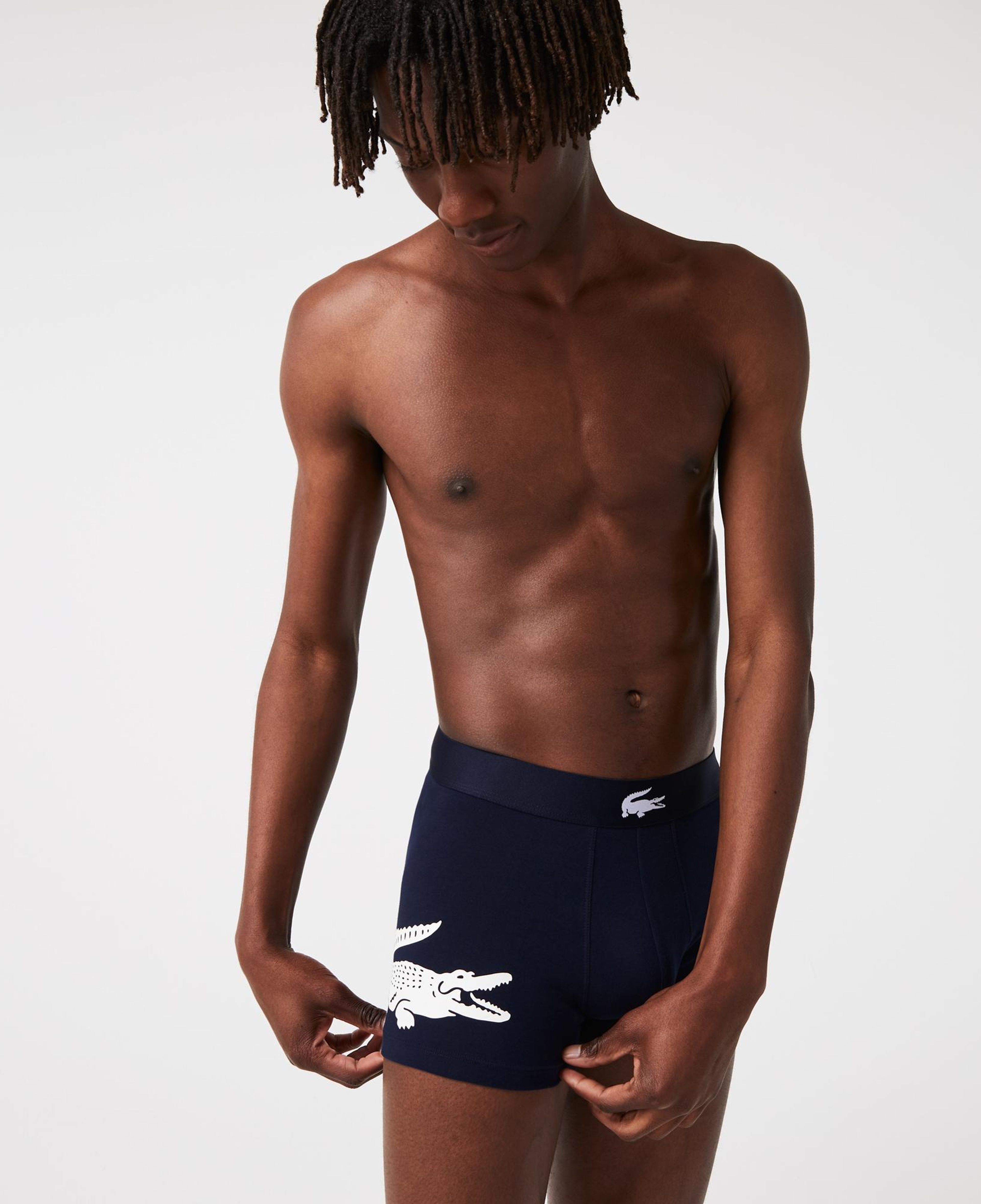 Lacoste Erkek 3'lü Lacivert Boxer