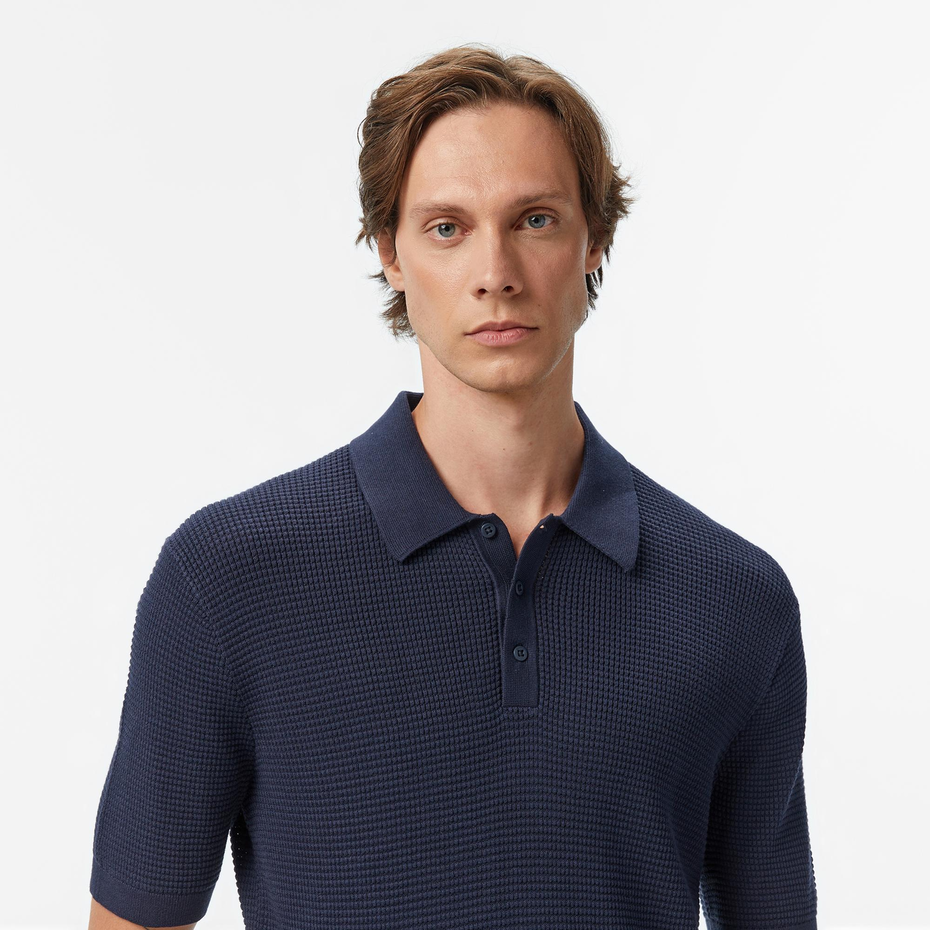 Calvin Klein Cotton Erkek Lacivert Triko