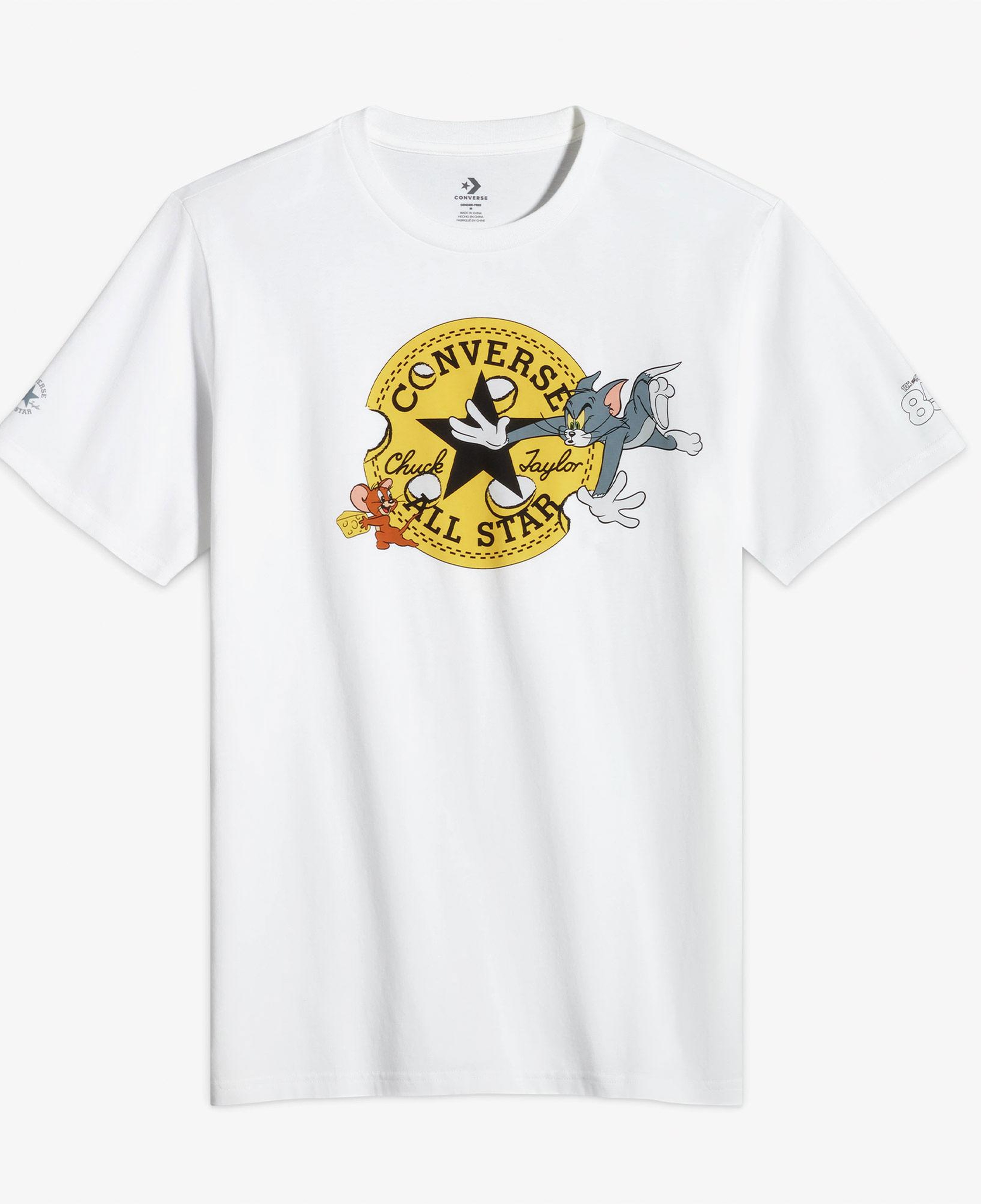 Converse X Tom & Jerry Unisex Beyaz T-Shirt