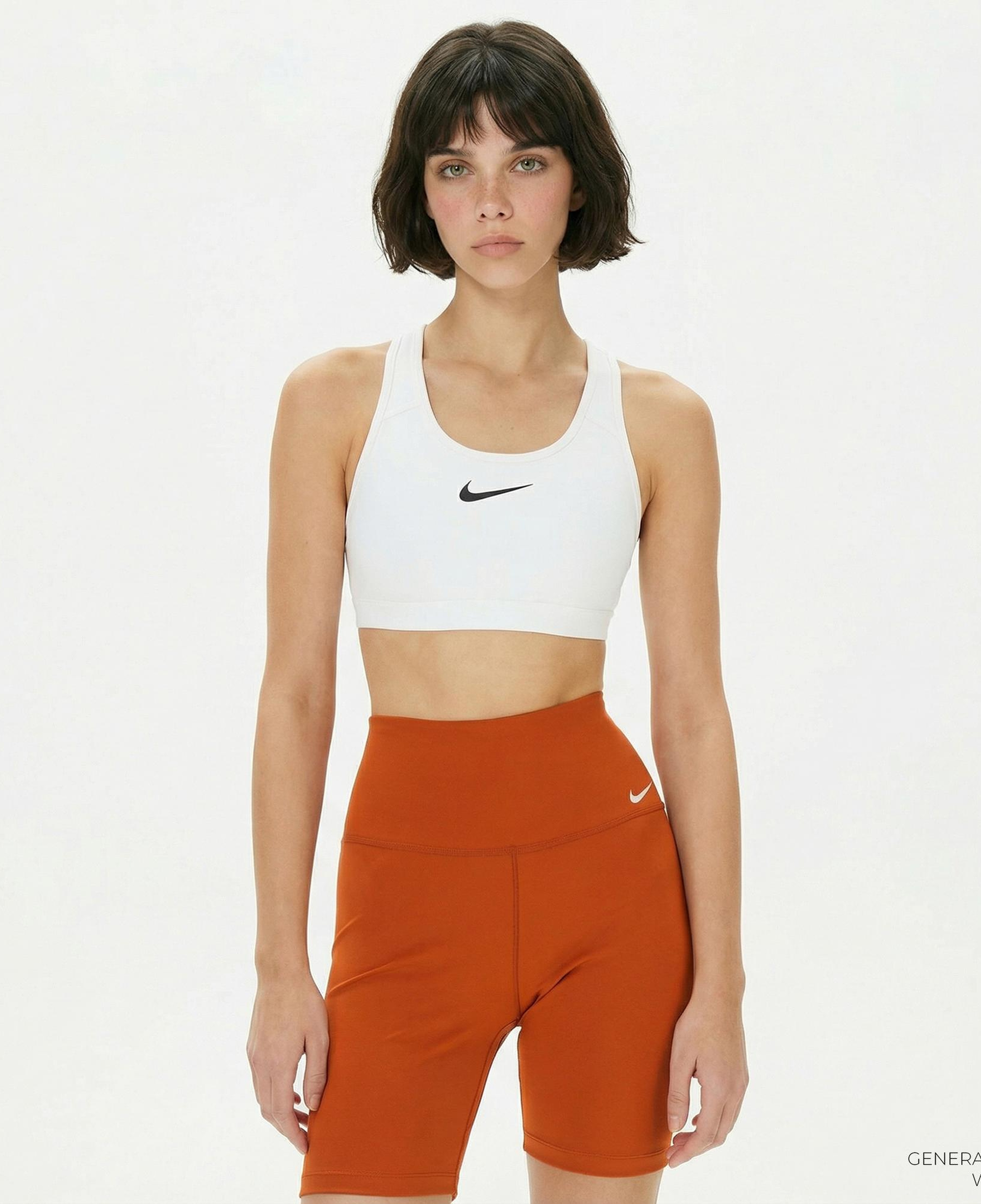 Nike Dri-Fit Swoosh High Support Kadın Beyaz Bra