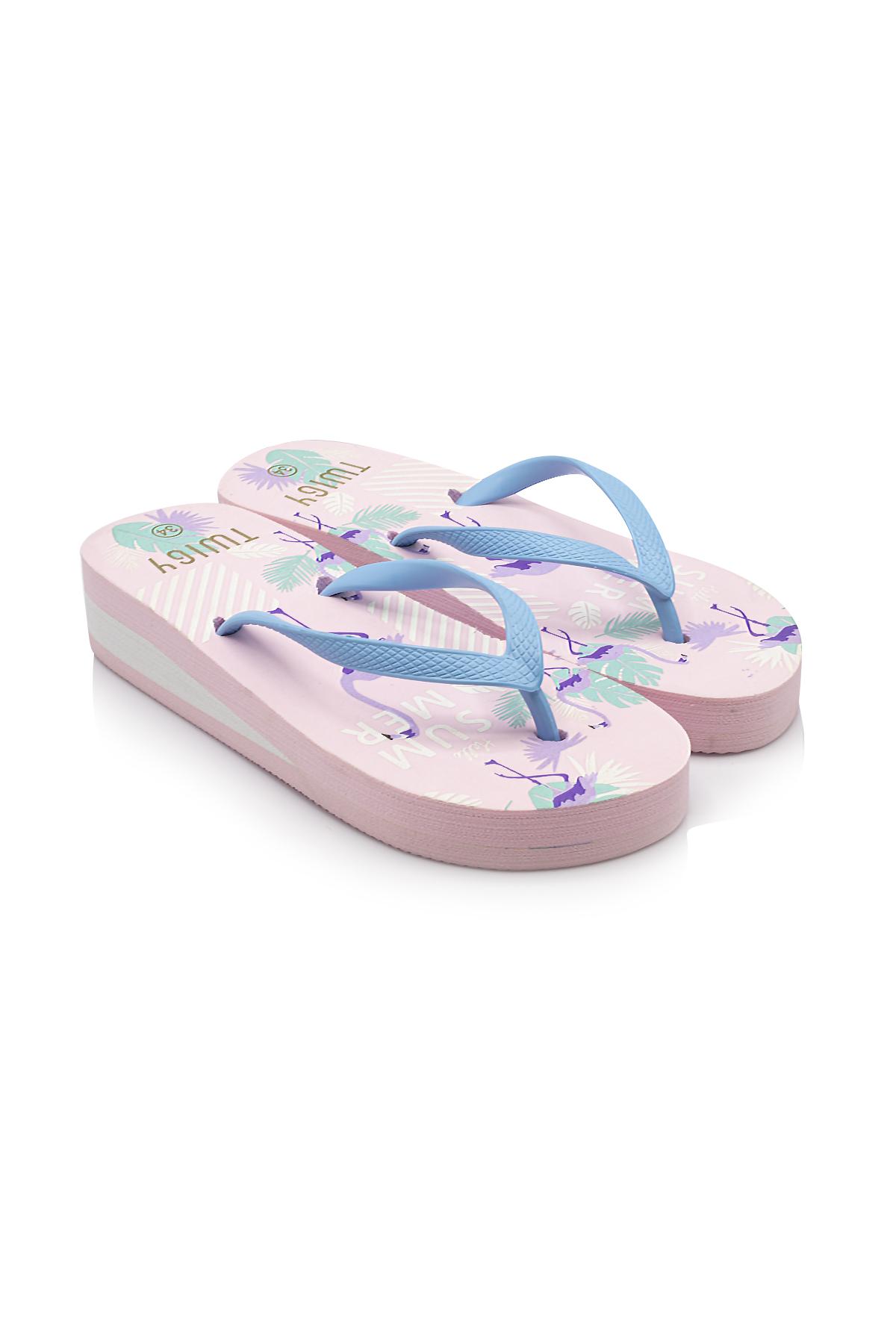 Haya Çocuk Parmak Arası Terlik Pembe 28/35