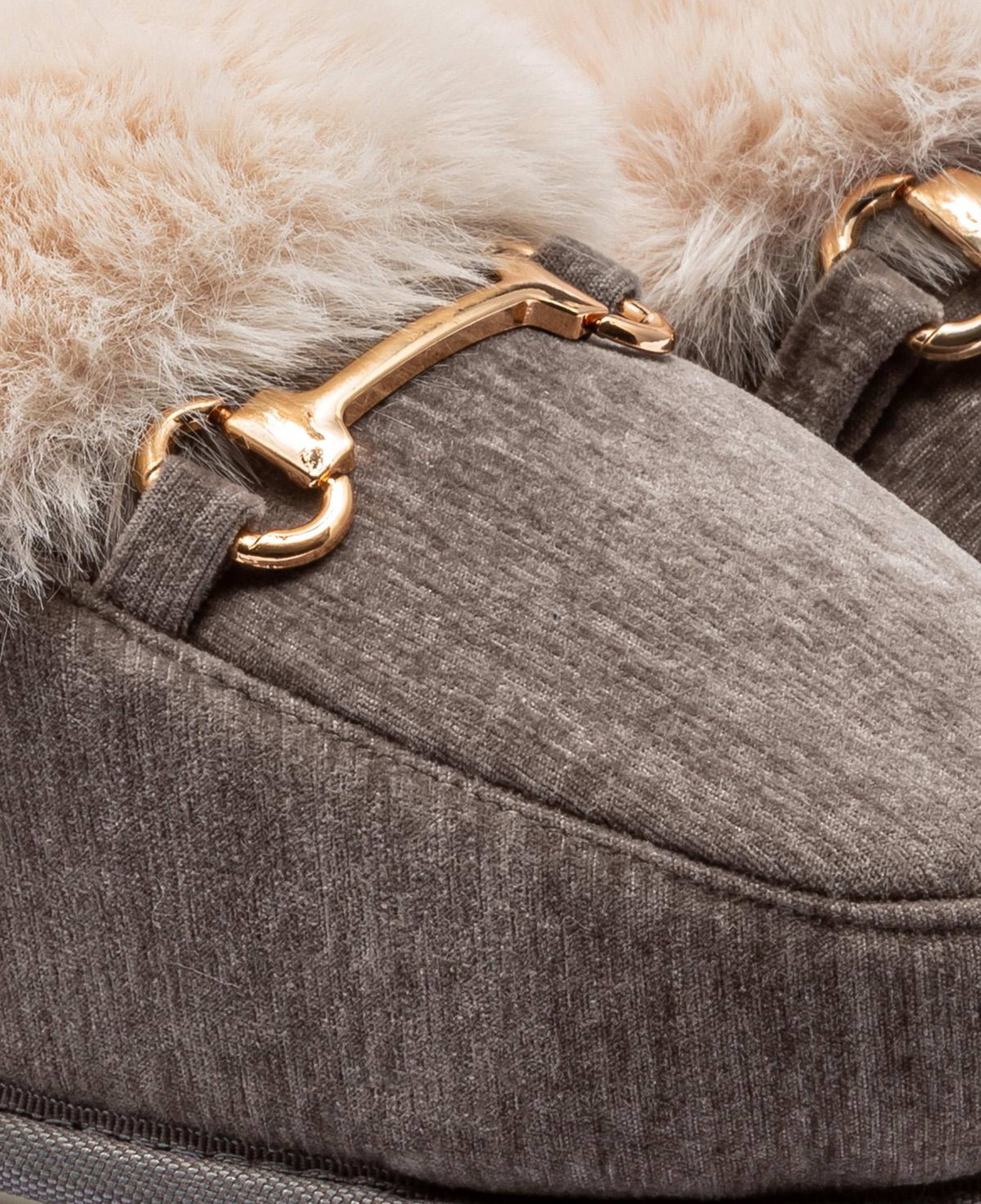 Maya Kadın Tokalı Ev Terliği Gri 37/41