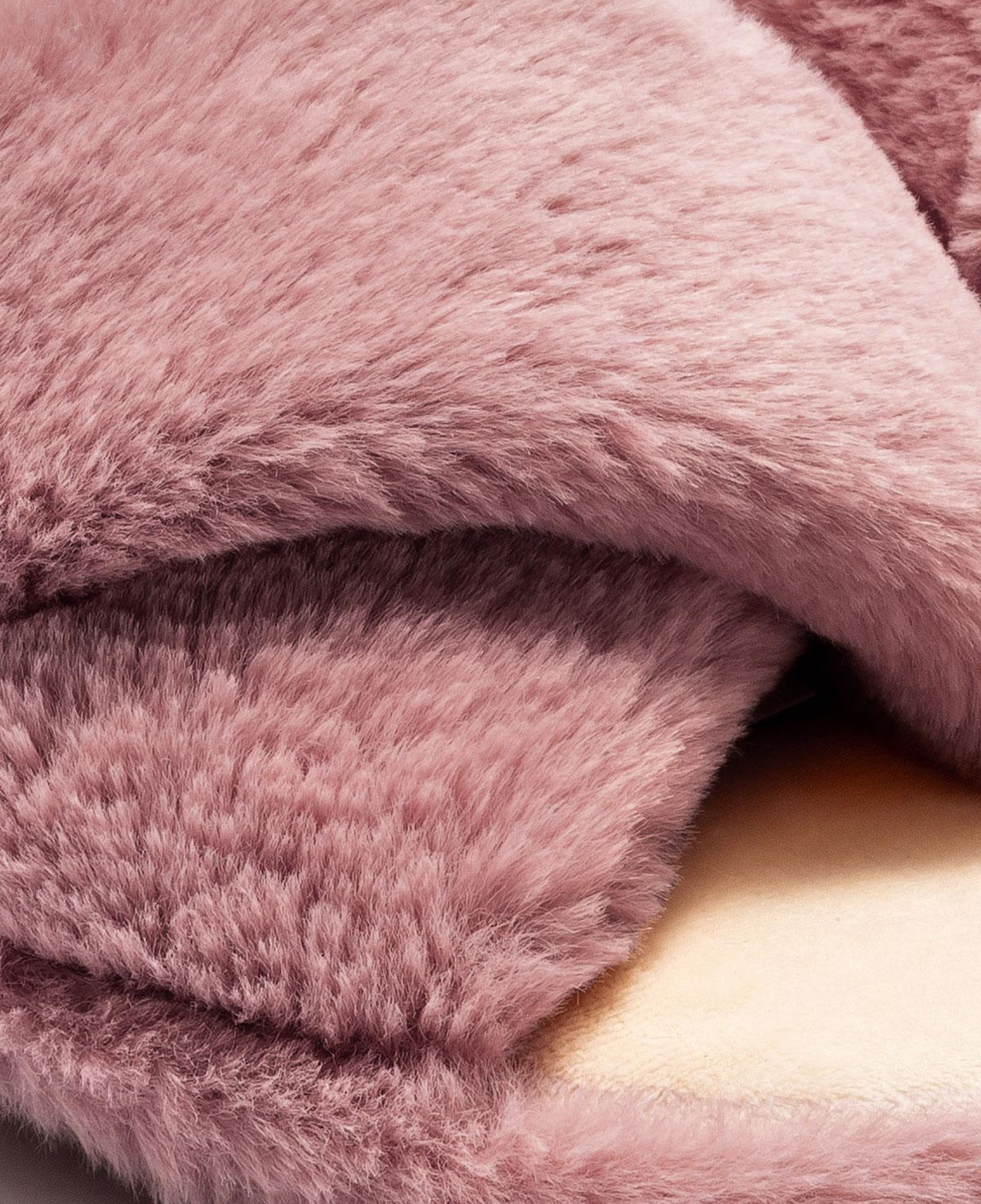 Çapraz Peluş Kadın Ev Terliği Pembe 36/41