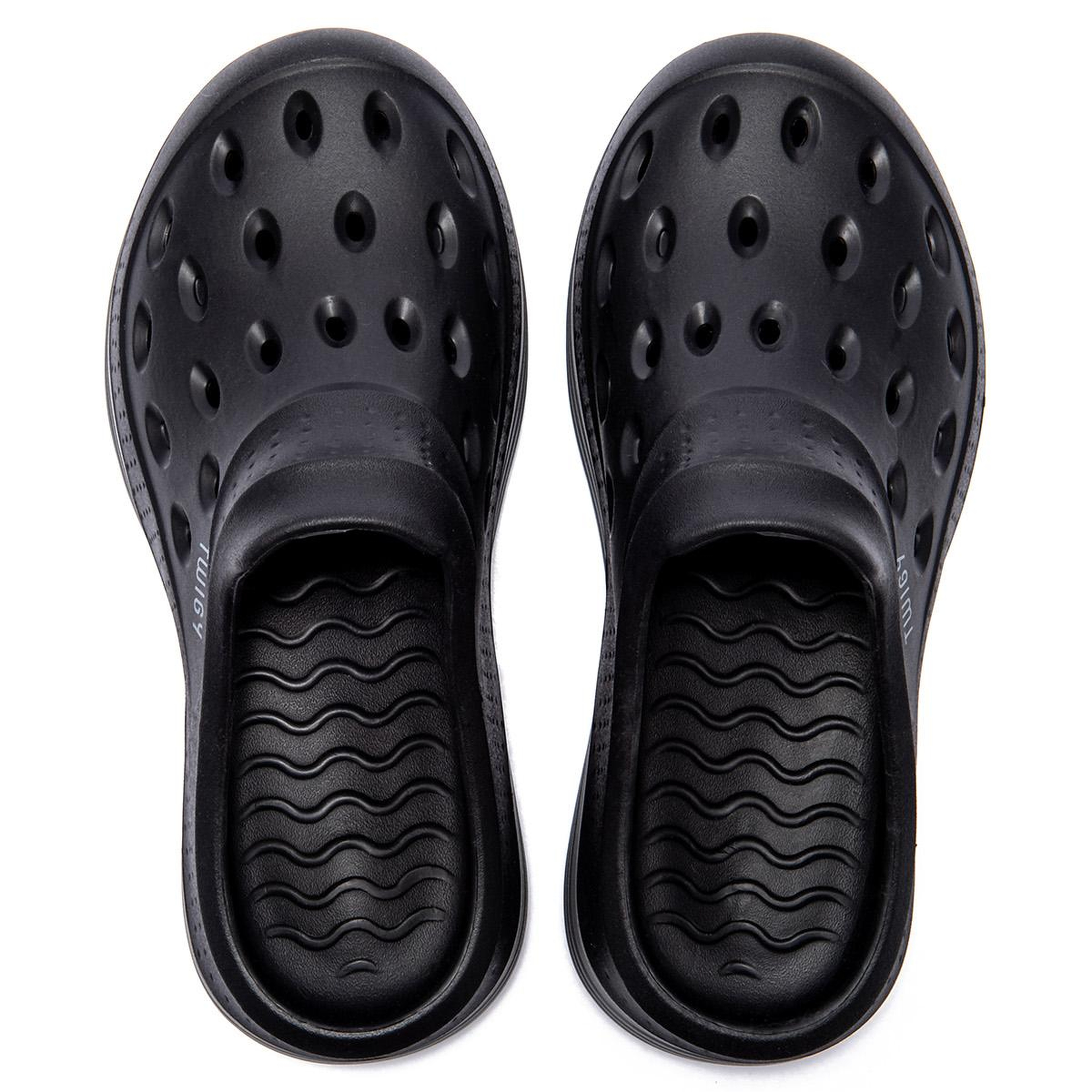 Manuel Erkek Terlik Siyah-Gri 41/45