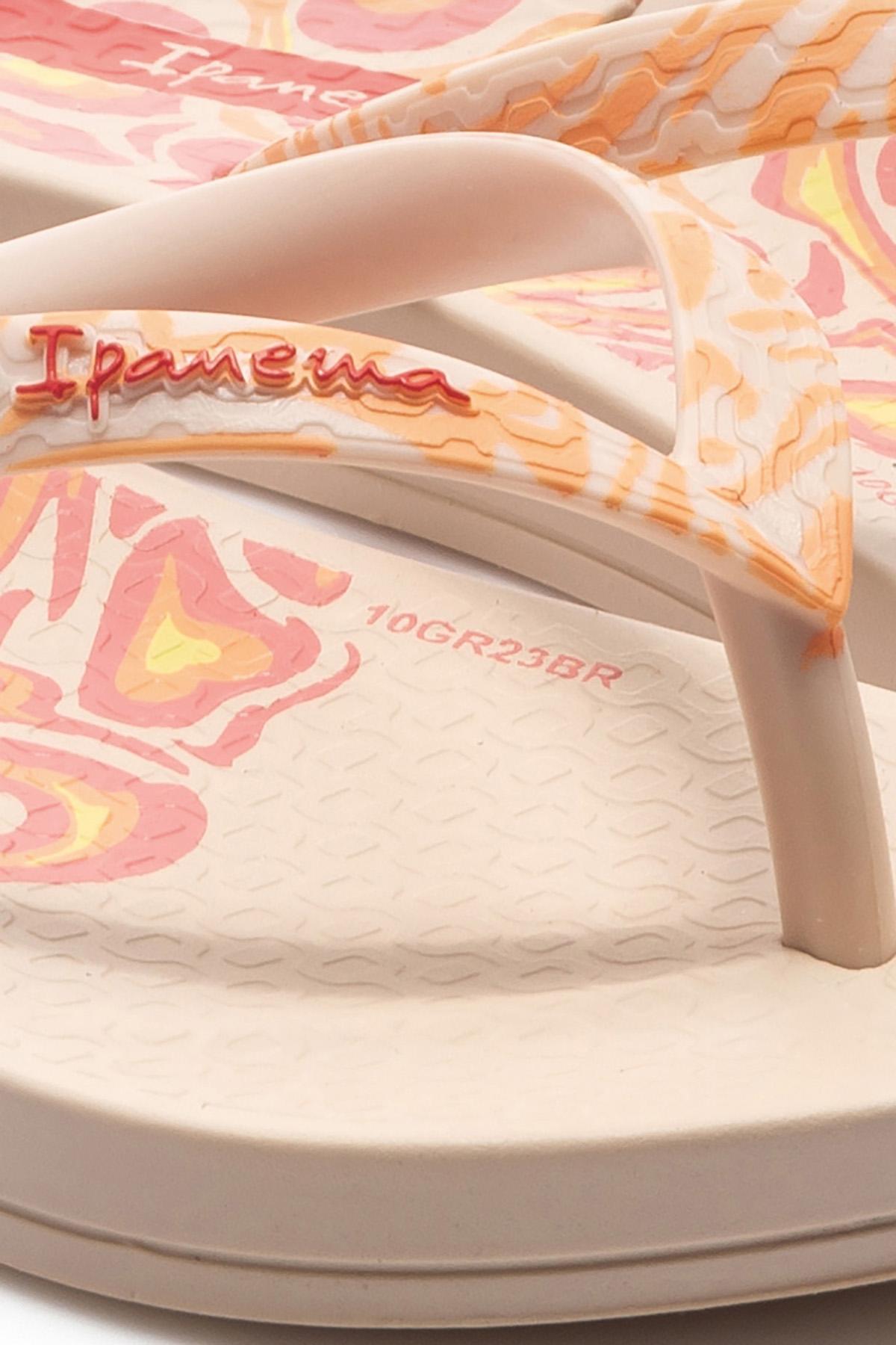 Nostalgic Hearts Çocuk Parmak Arası Terlik Bej 25/35