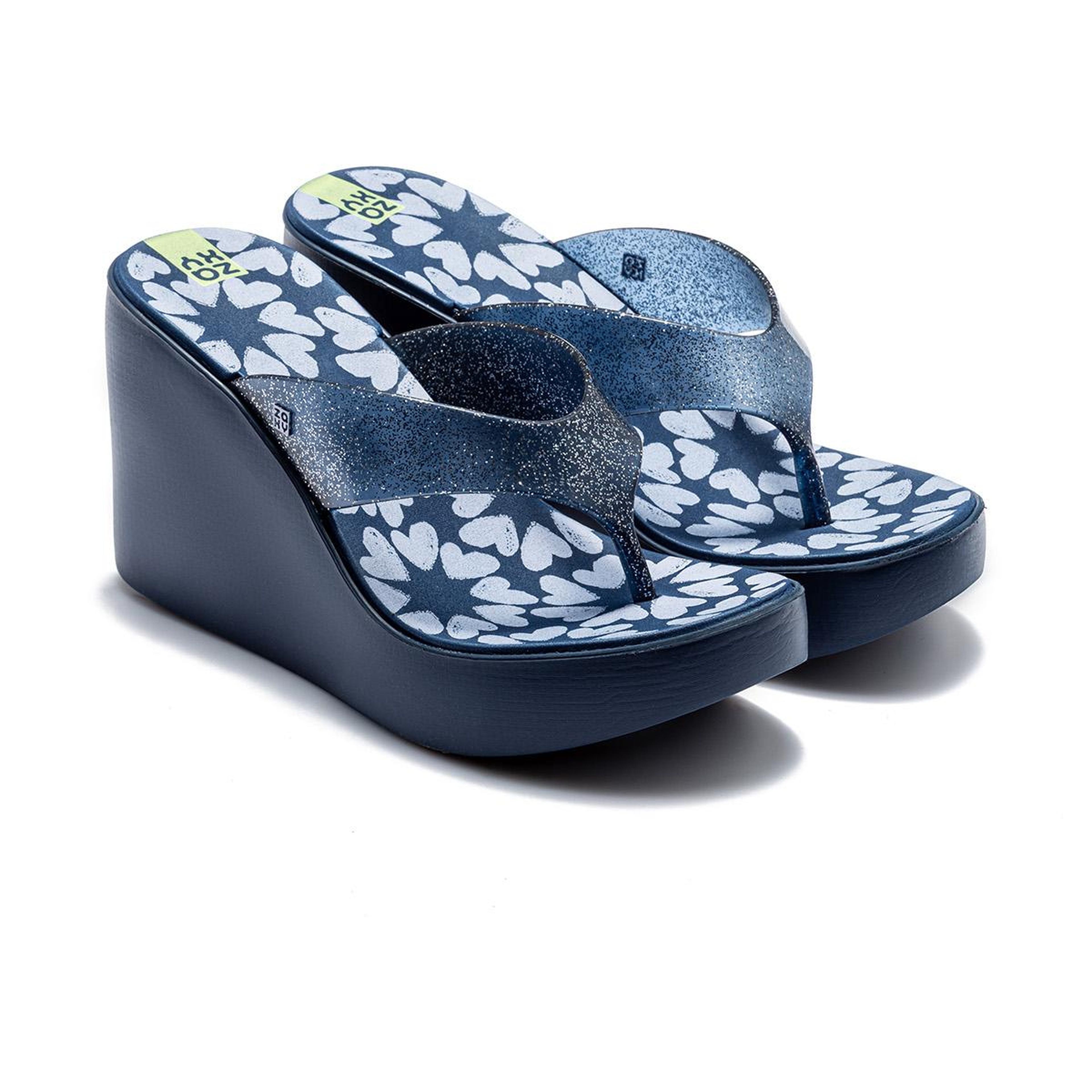 Sunny Topuklu Kadın Parmak Arası Terlik Lacivert 35/40