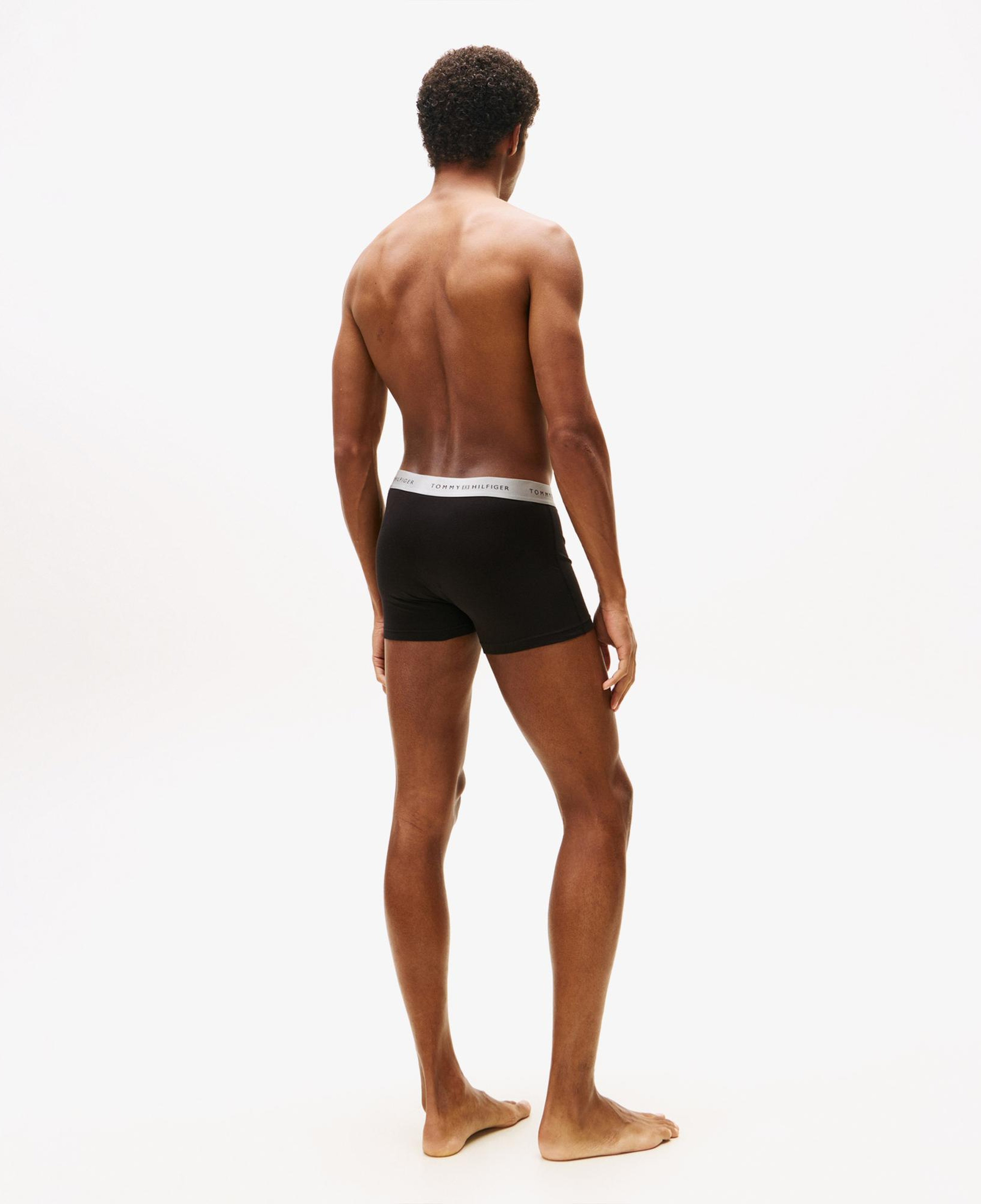 Tommy Hilfiger 3'Lü Trunk Metallic Erkek Siyah Boxer