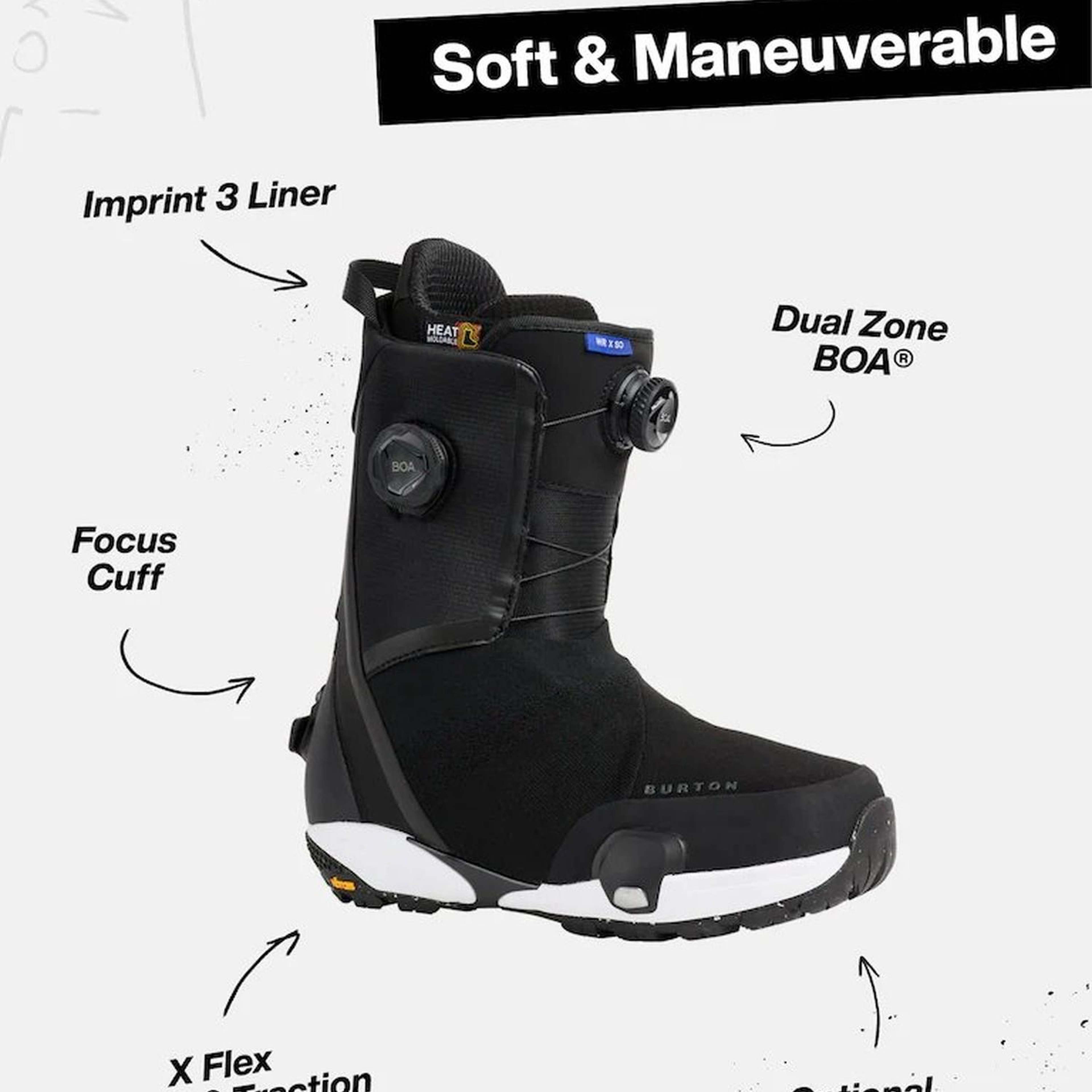 Burton Waverange X Step On® Boots Erkek Siyah Snowboard Botu