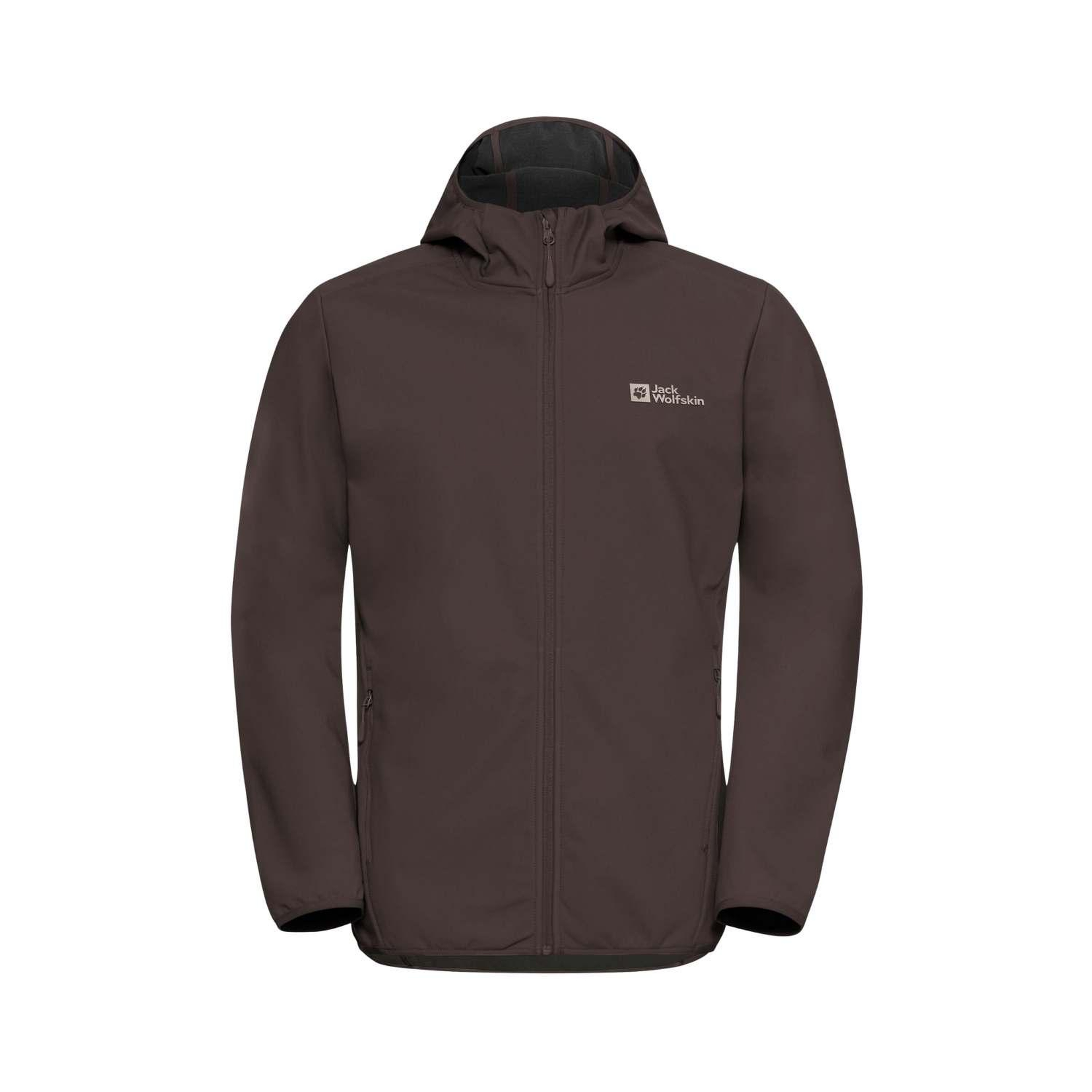 Jack Wolfskin Bornberg Hoody Erkek Kahverengi Softshell