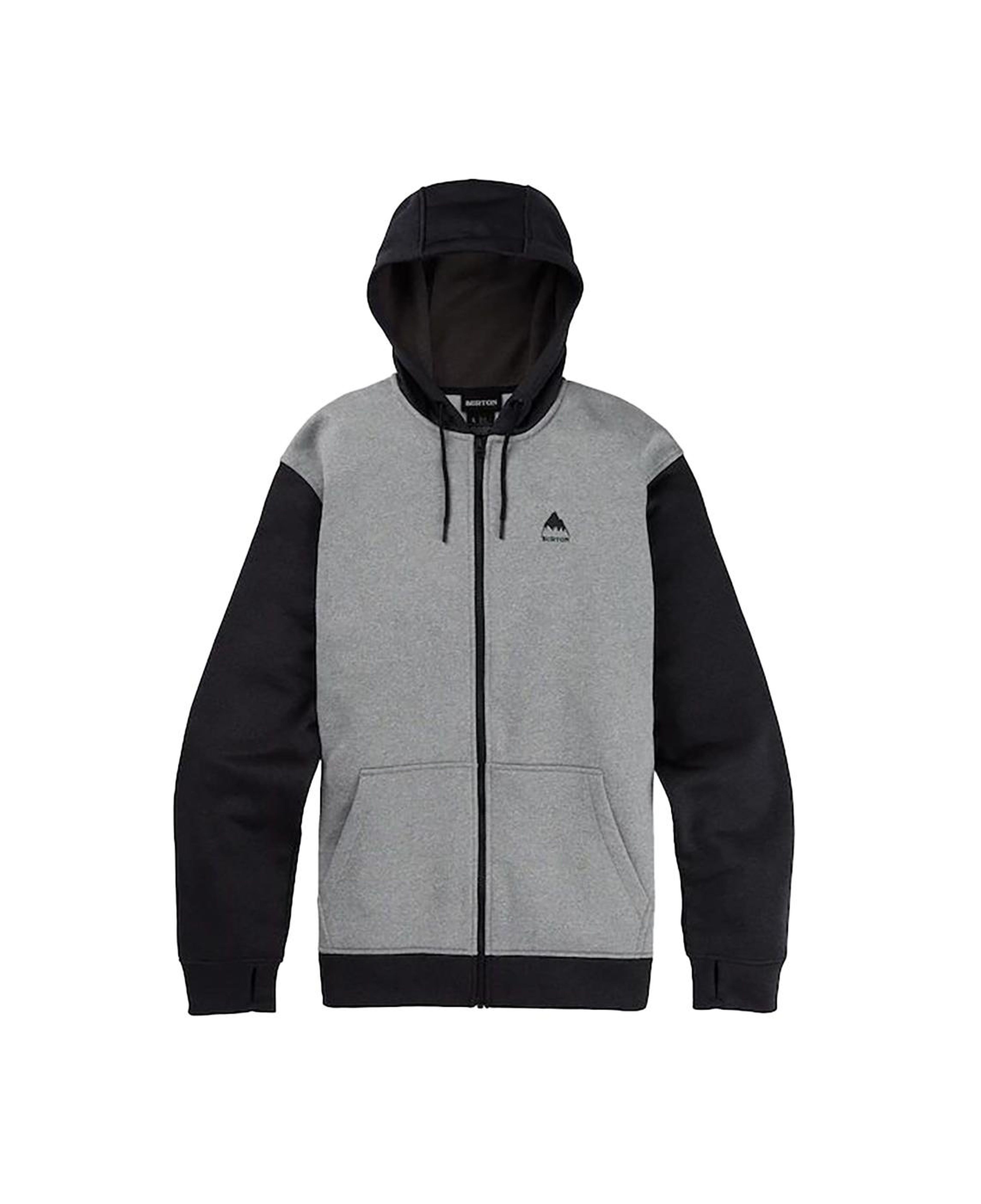 Burton Oak Full-zip Hoodie Erkek Gri Sweatshirt