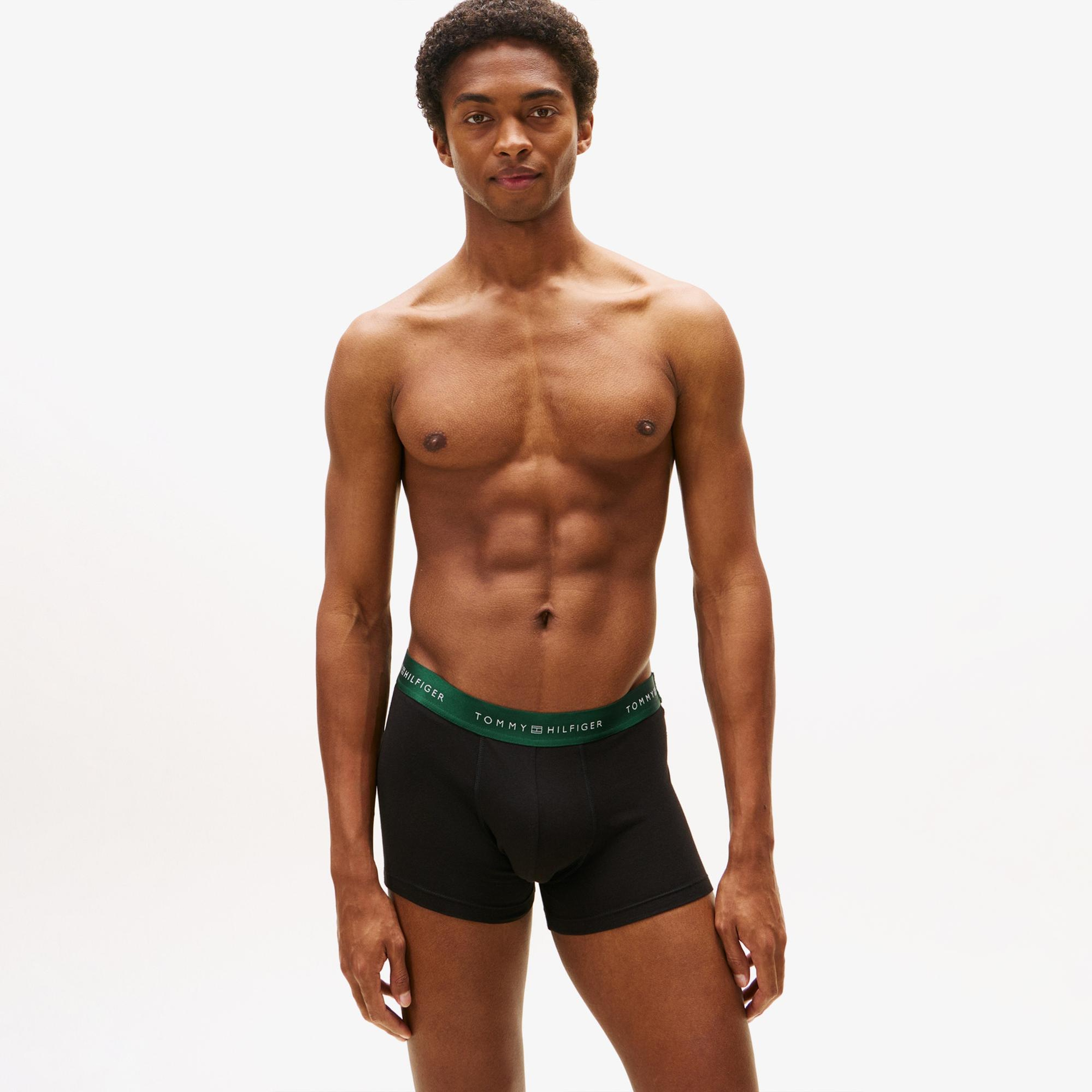 Tommy Hilfiger 3'Lü Trunk Metallic Erkek Siyah Boxer