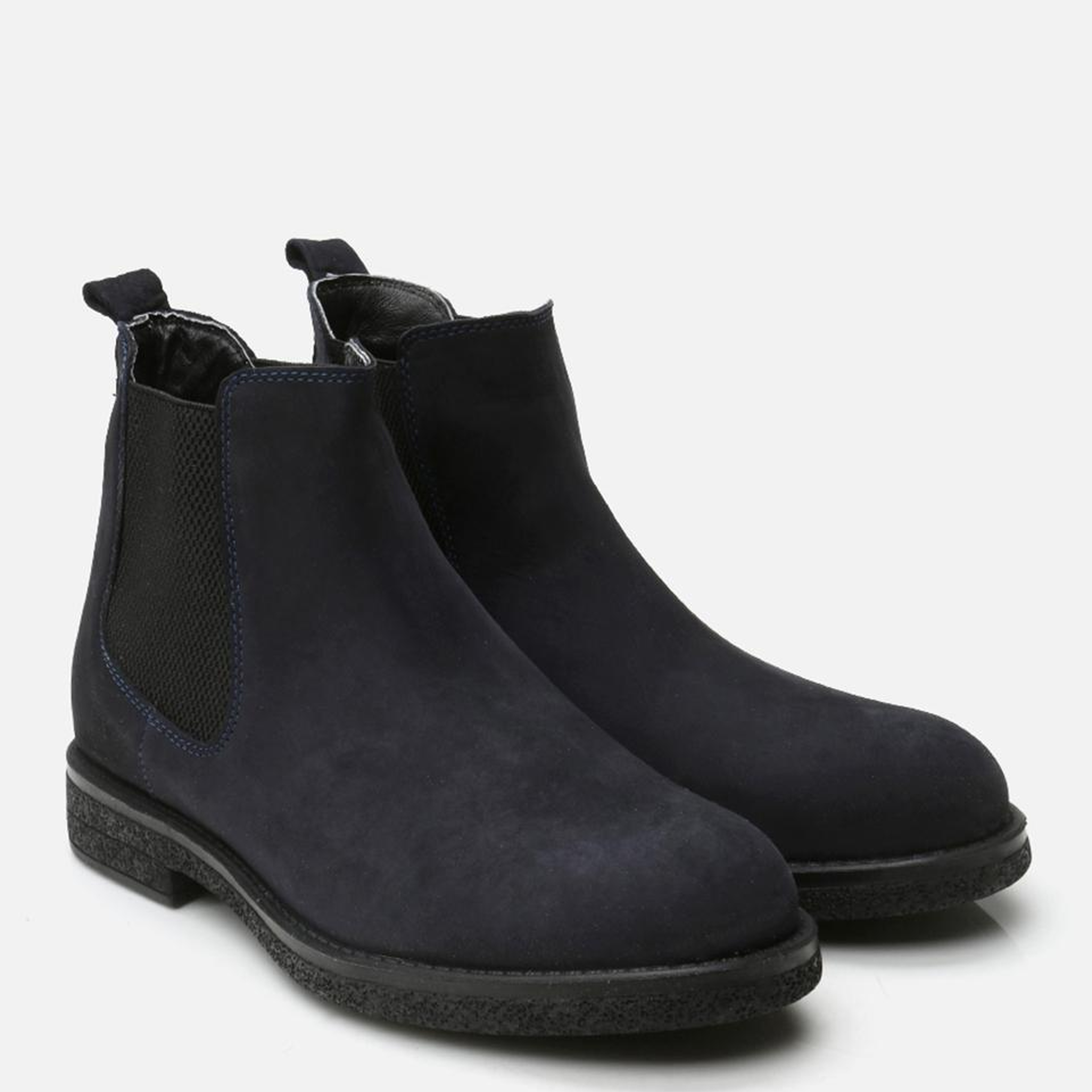 Erkek Süet Deri Lacivert Chealse Bot