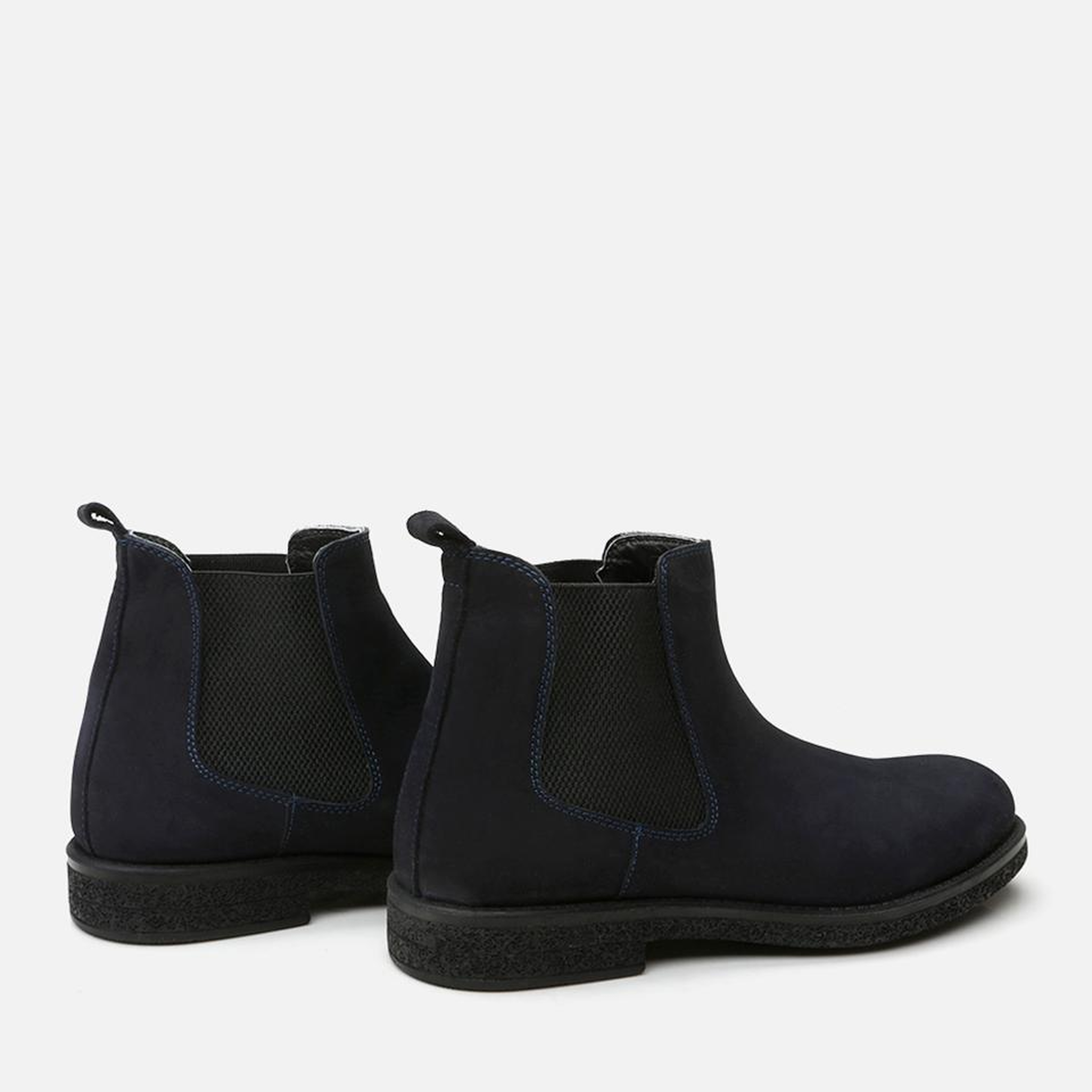 Erkek Süet Deri Lacivert Chealse Bot