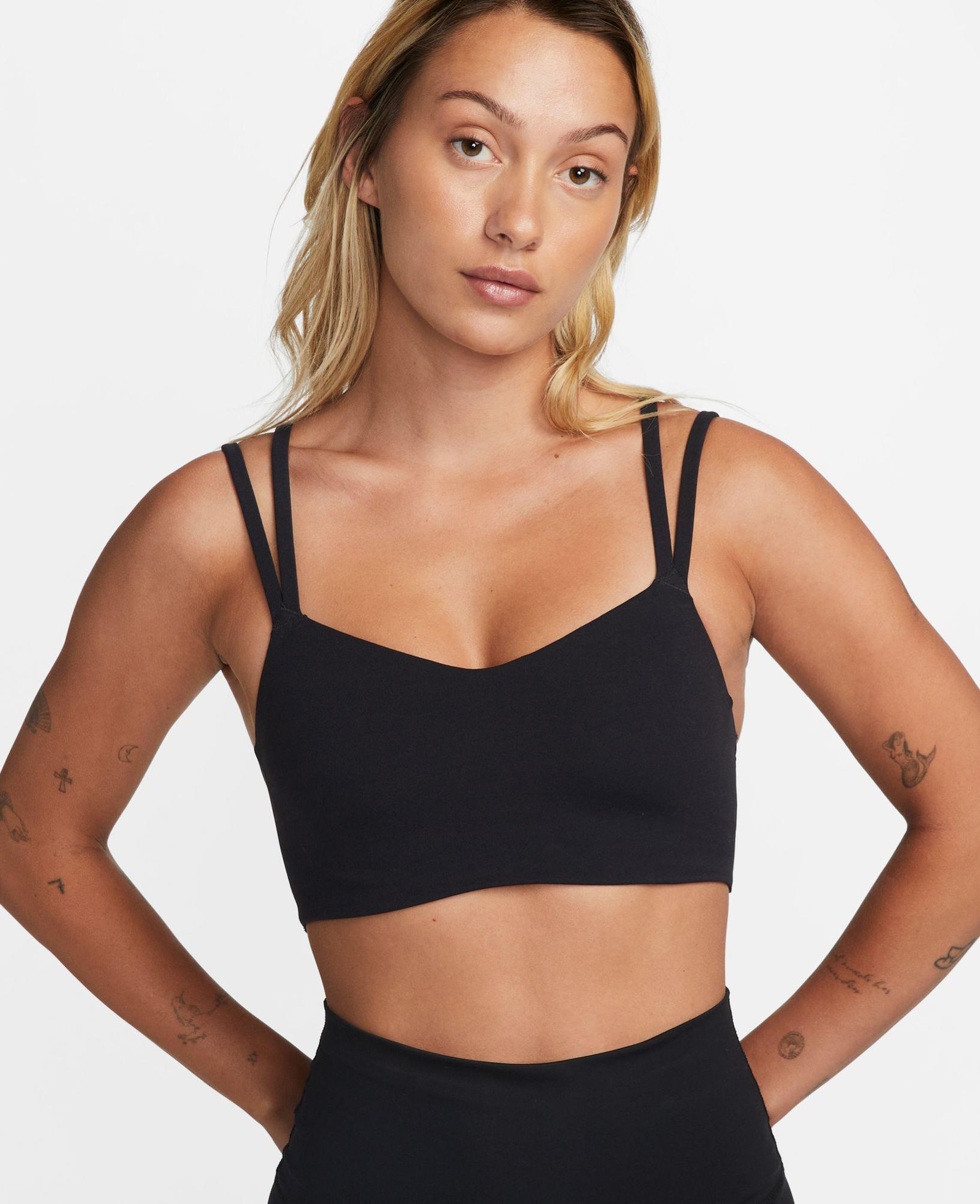 Nike Dri-Fit Zenvy Starppy Kadın Siyah Bra