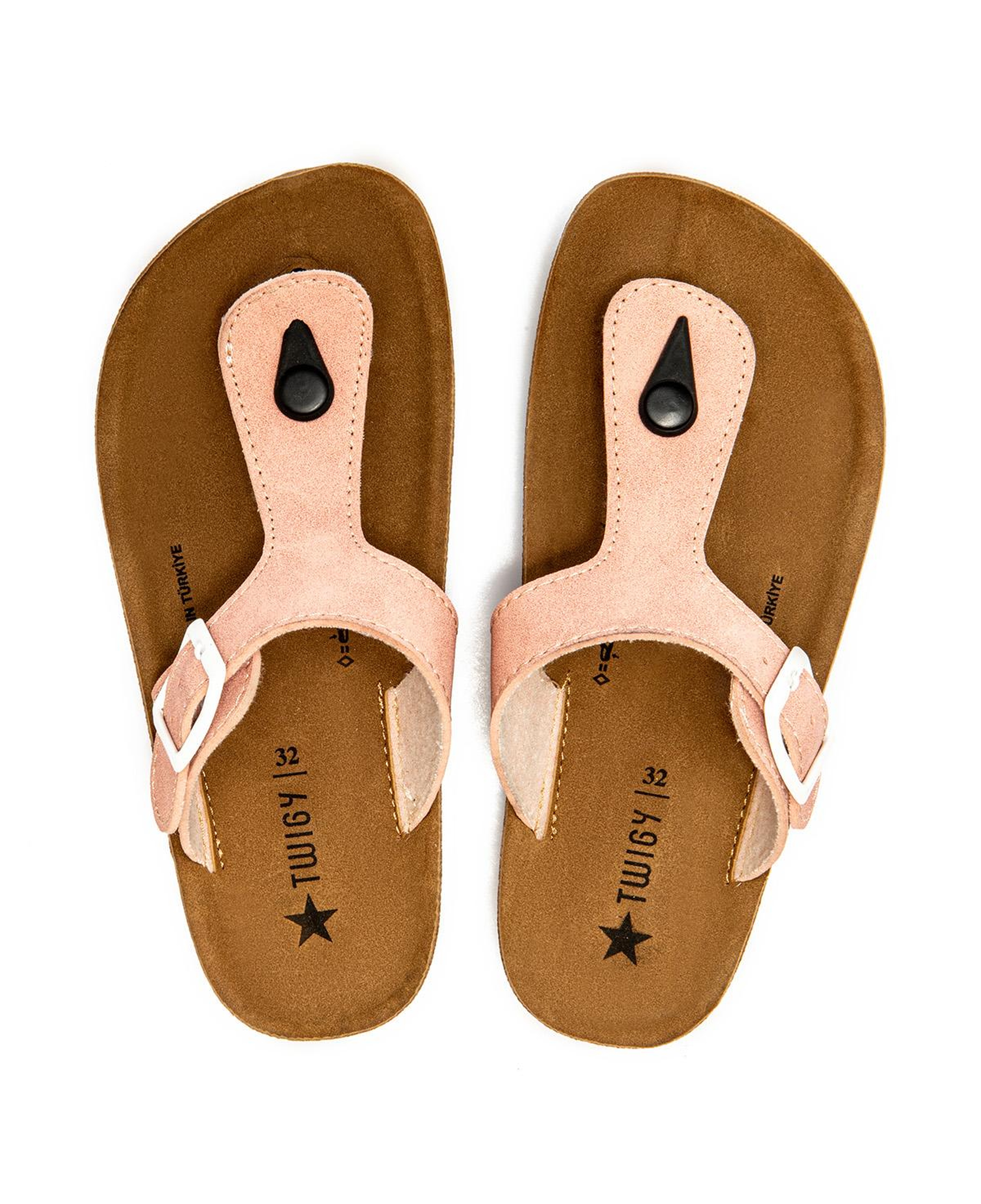 Aris Çocuk Parmak Arası Terlik Pudra 30/35