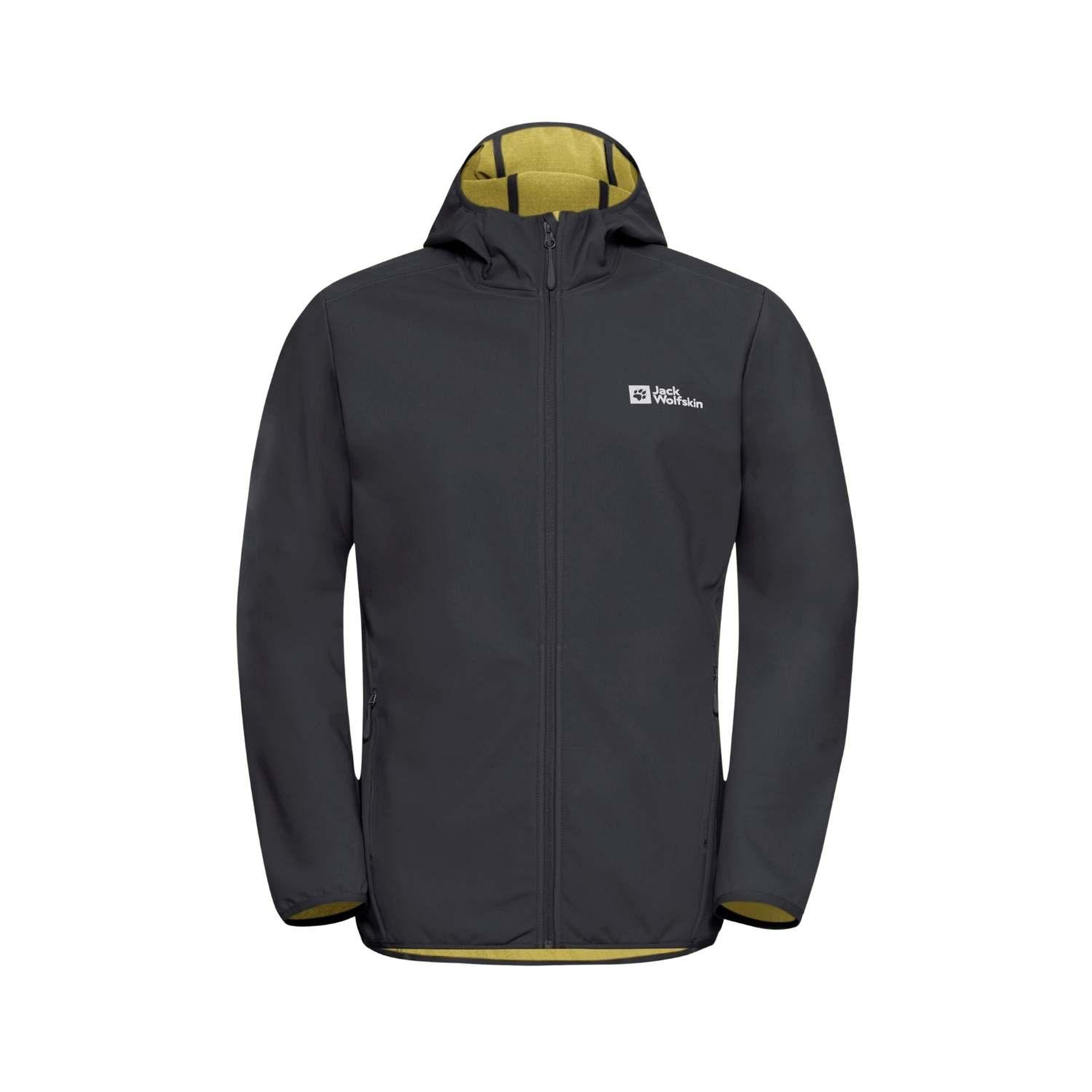 Jack Wolfskin Bornberg Hoody Erkek Siyah Softshell