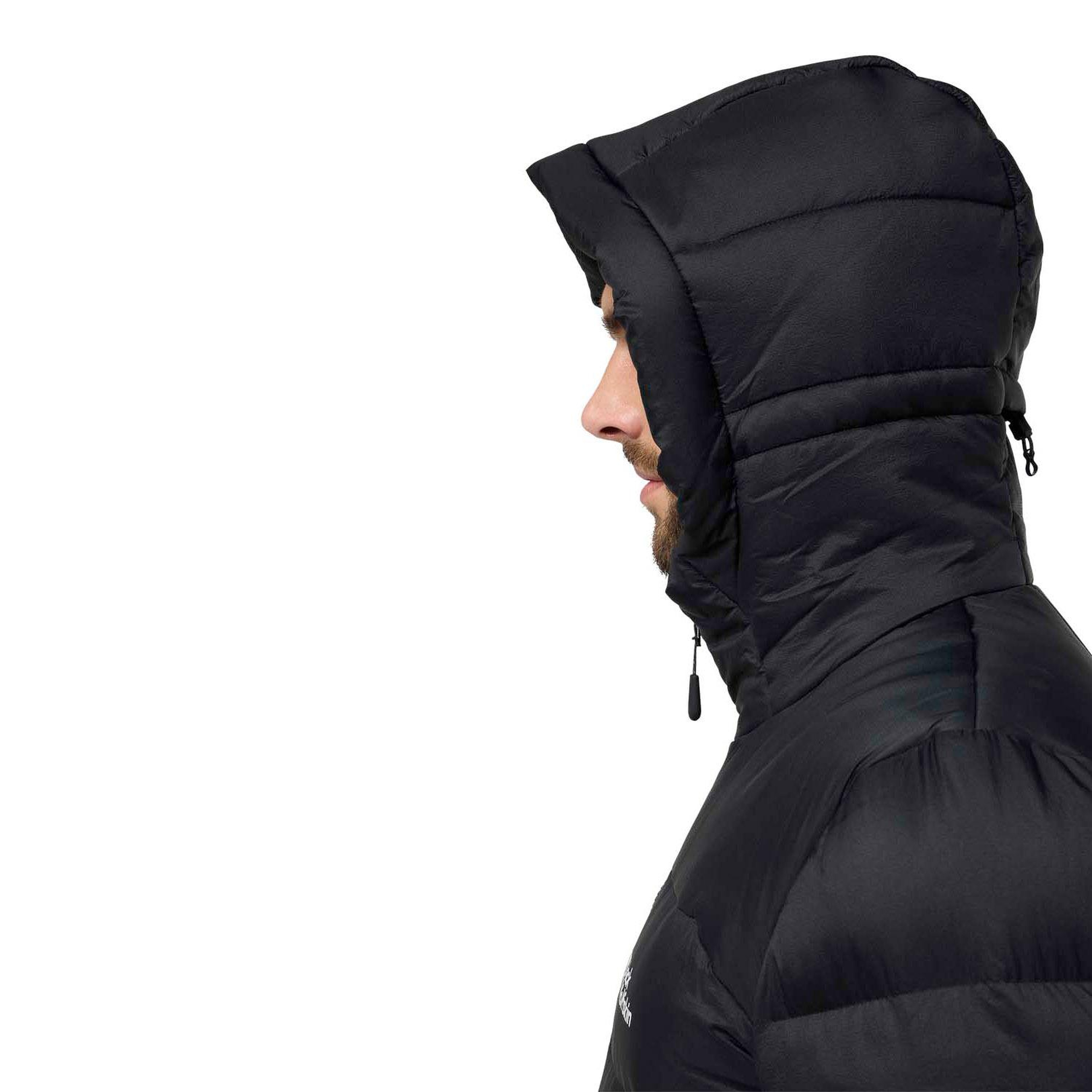 Jack Wolfskin Nebelhorn Down Hoody Erkek Siyah Outdoor Ceketi