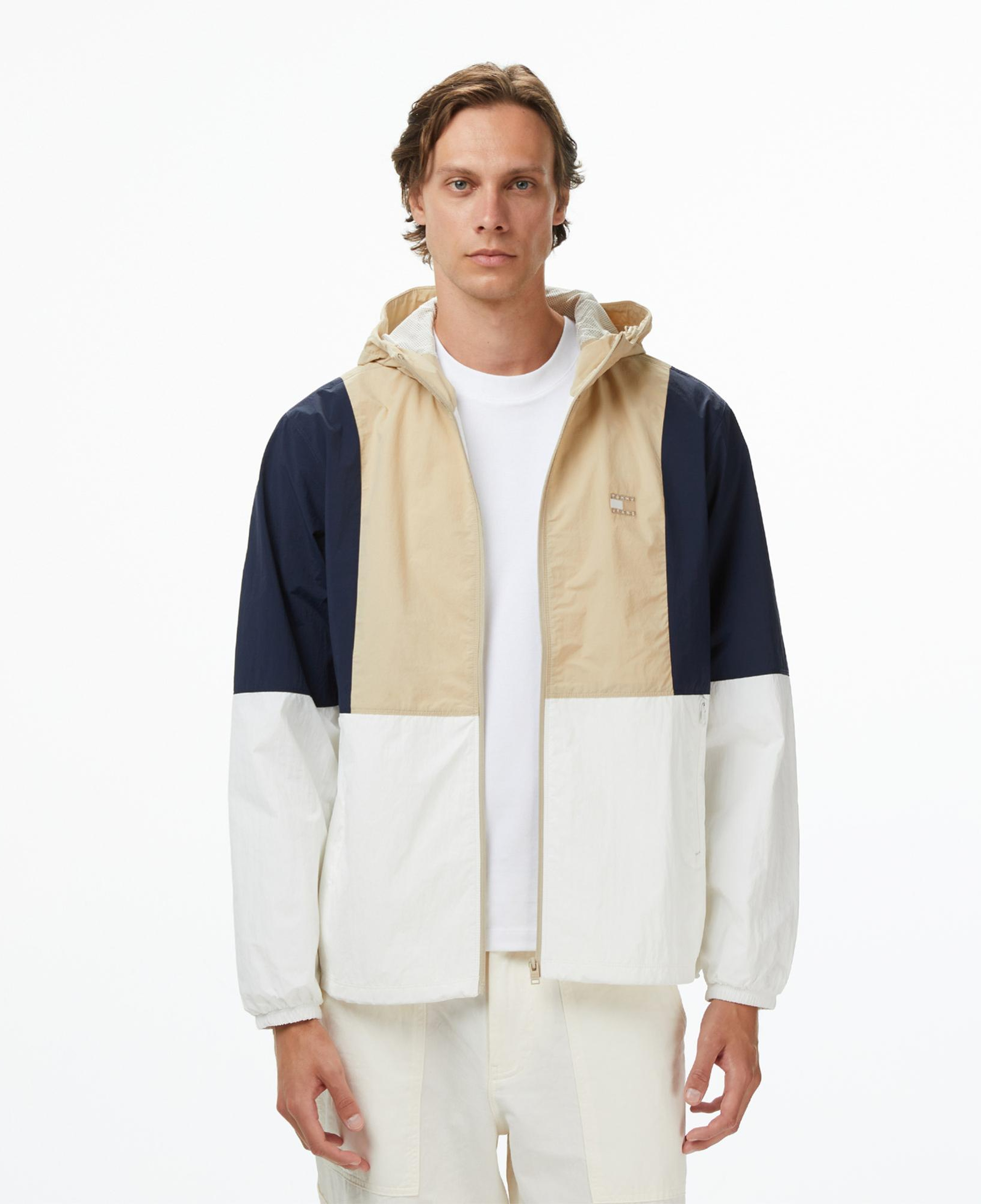 Tommy Jeans Chicago Erkek Beyaz Yağmurluk