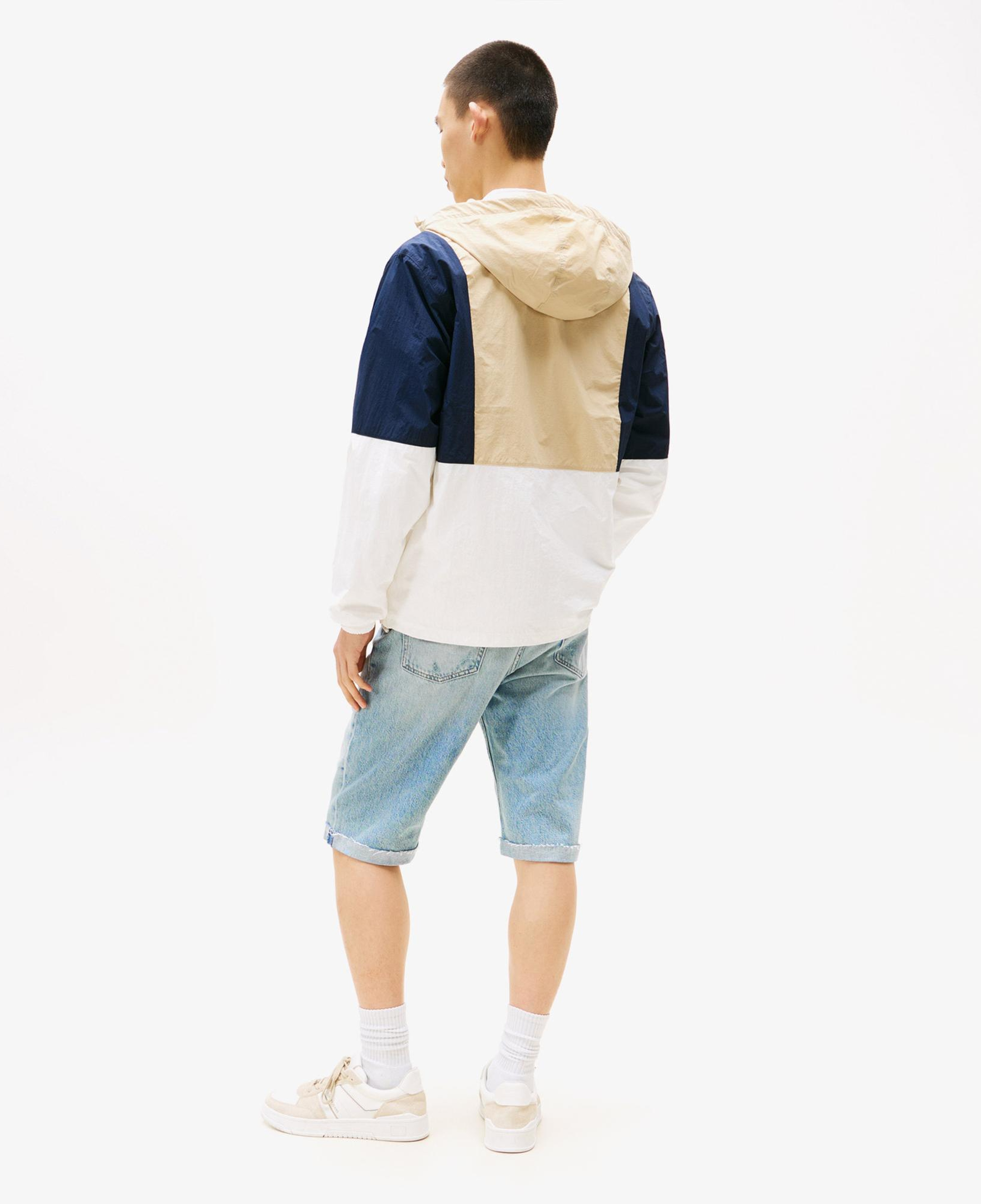 Tommy Jeans Chicago Erkek Beyaz Yağmurluk