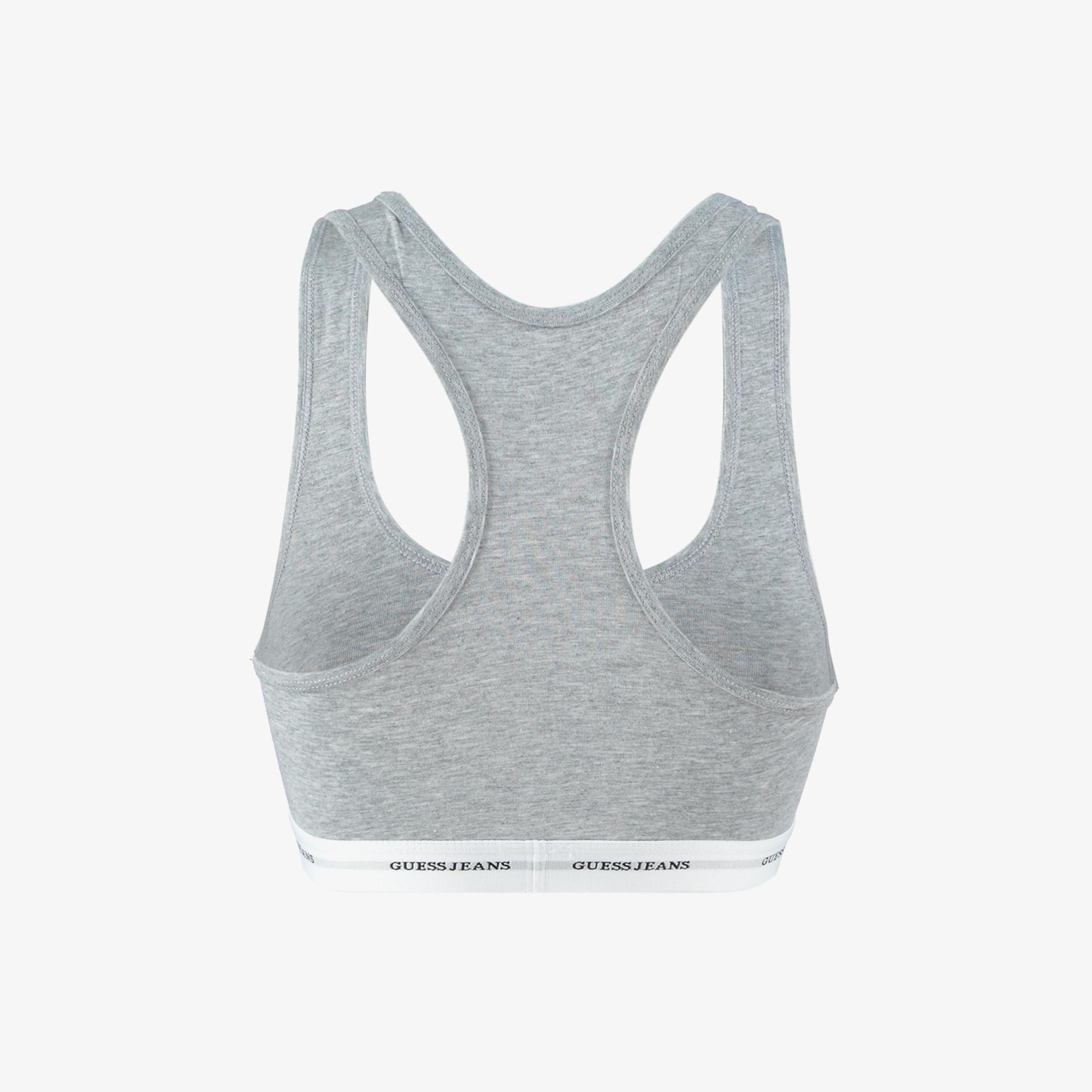 Guess Triangle Eco Cuddle Jersey Kadın Gri Sütyen