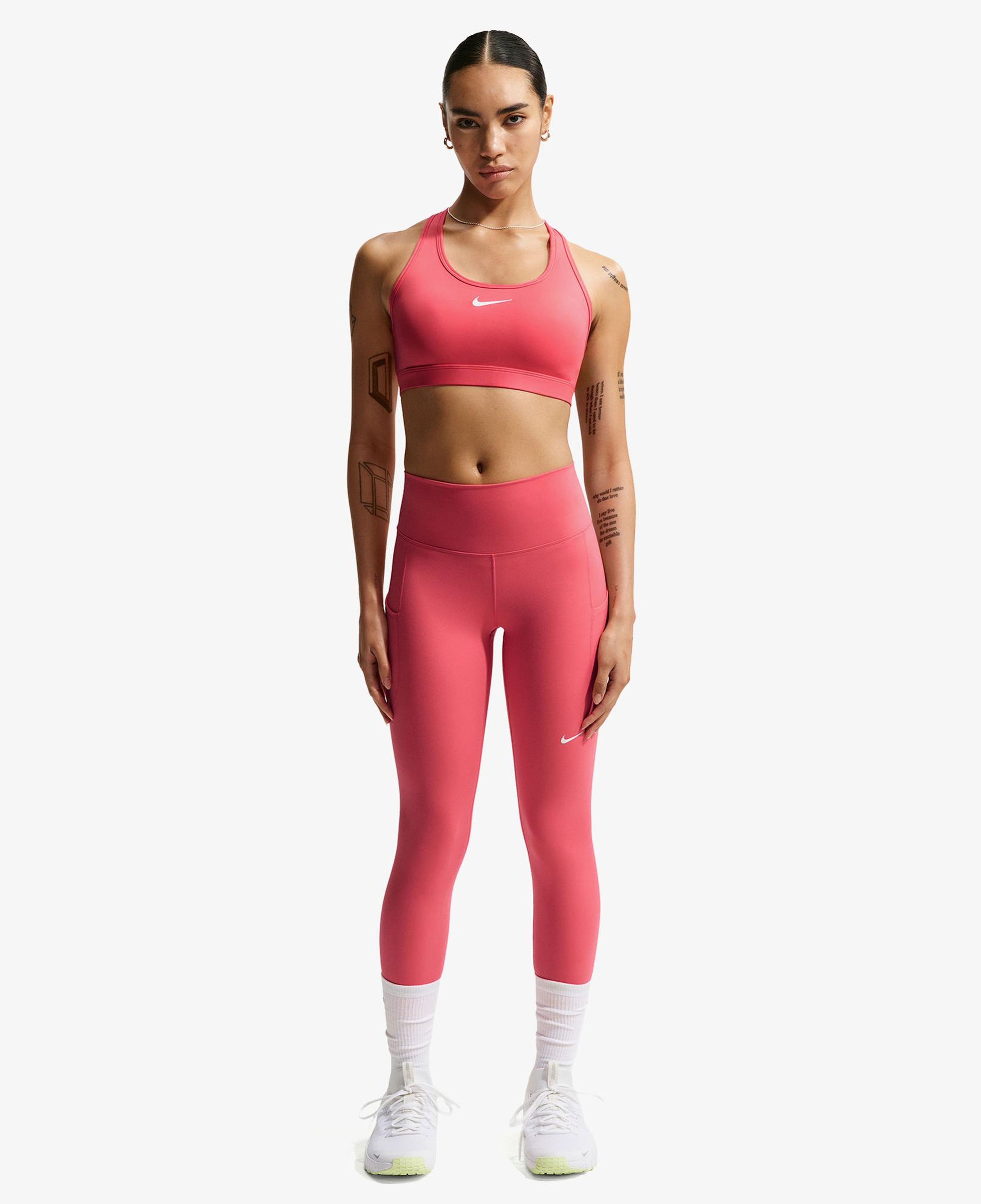 Nike Swoosh Medium Support Kadın Pembe Bra