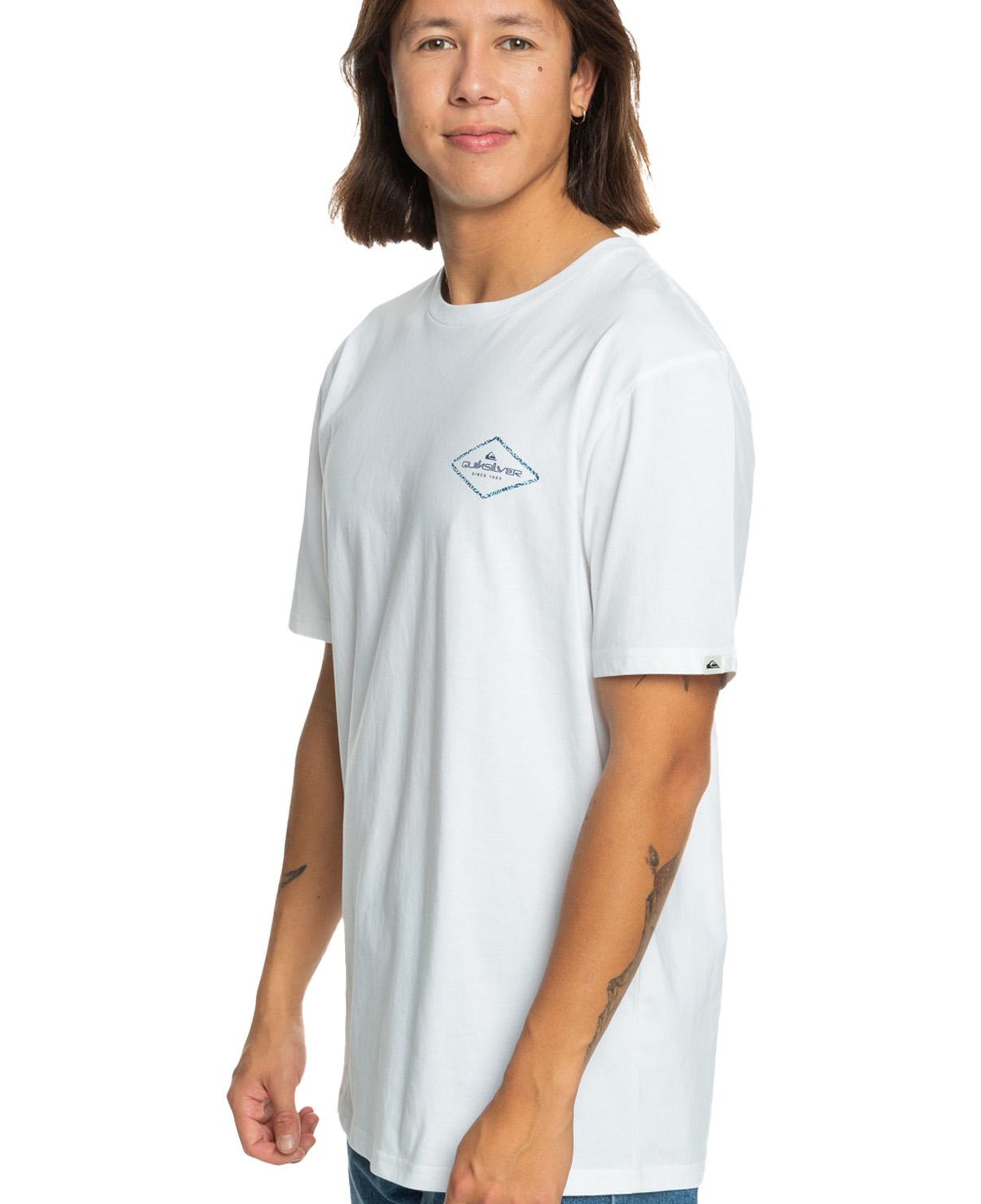 Quiksilver Omni Lock Erkek Beyaz Tişört