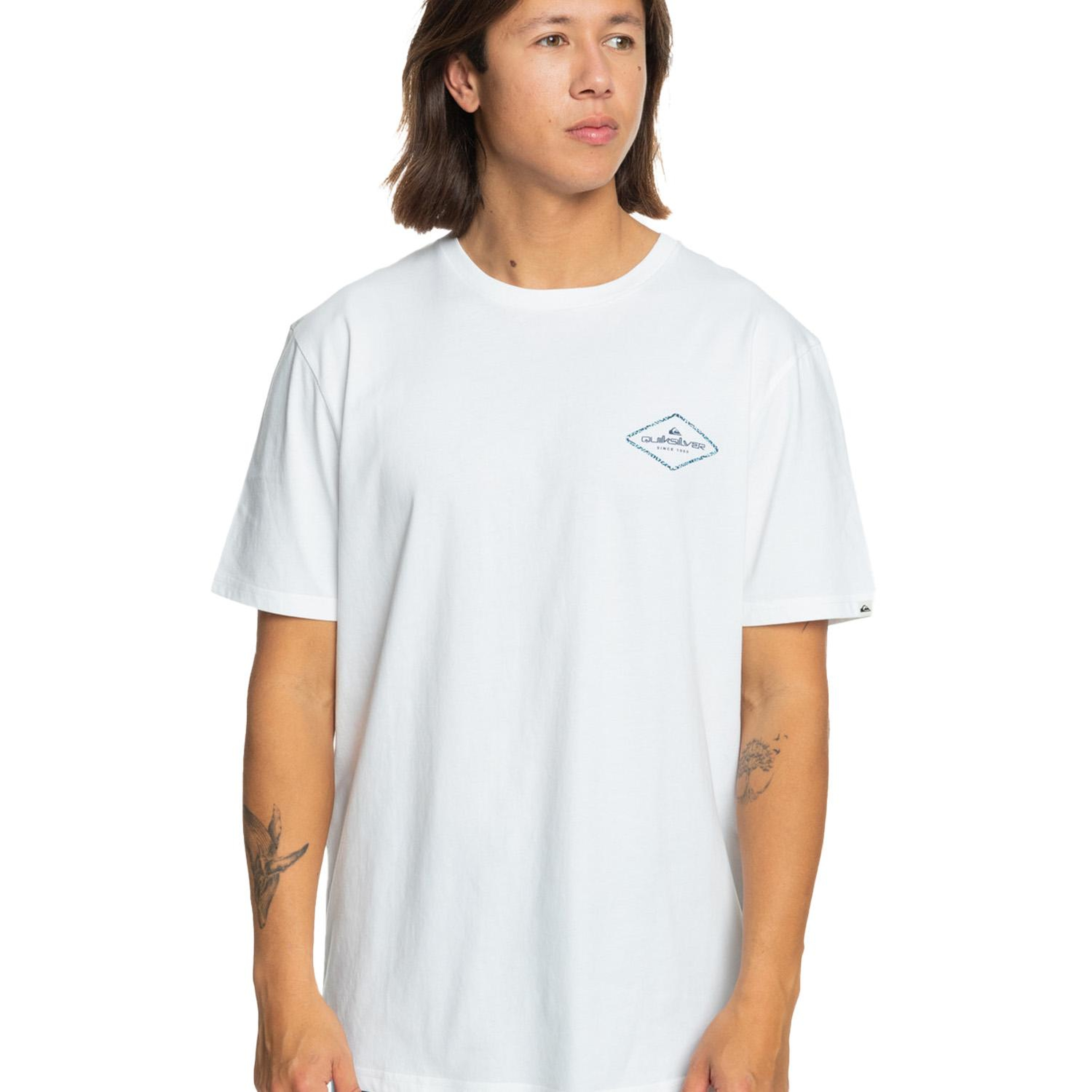 Quiksilver Omni Lock Erkek Beyaz Tişört