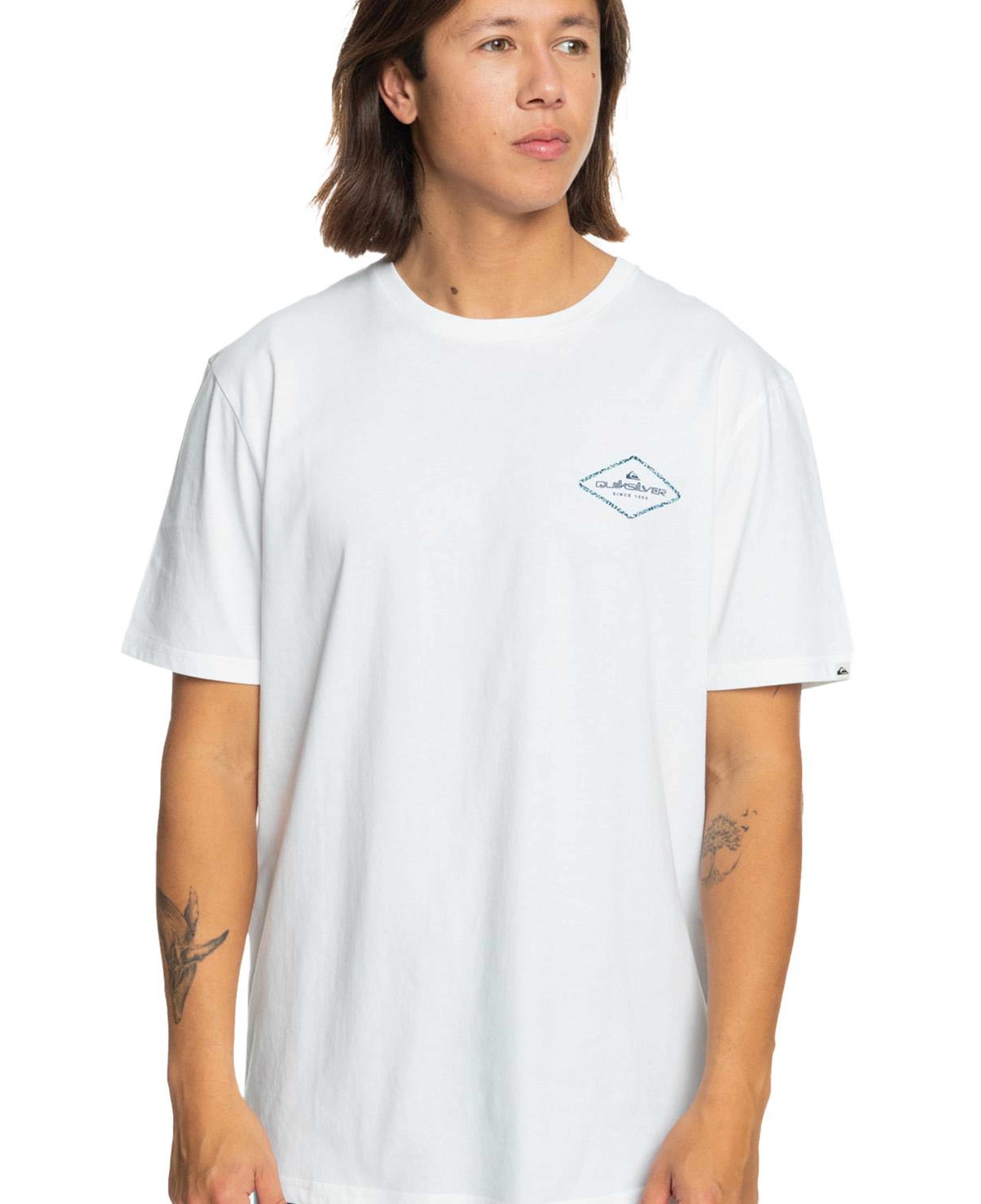 Quiksilver Omni Lock Erkek Beyaz Tişört