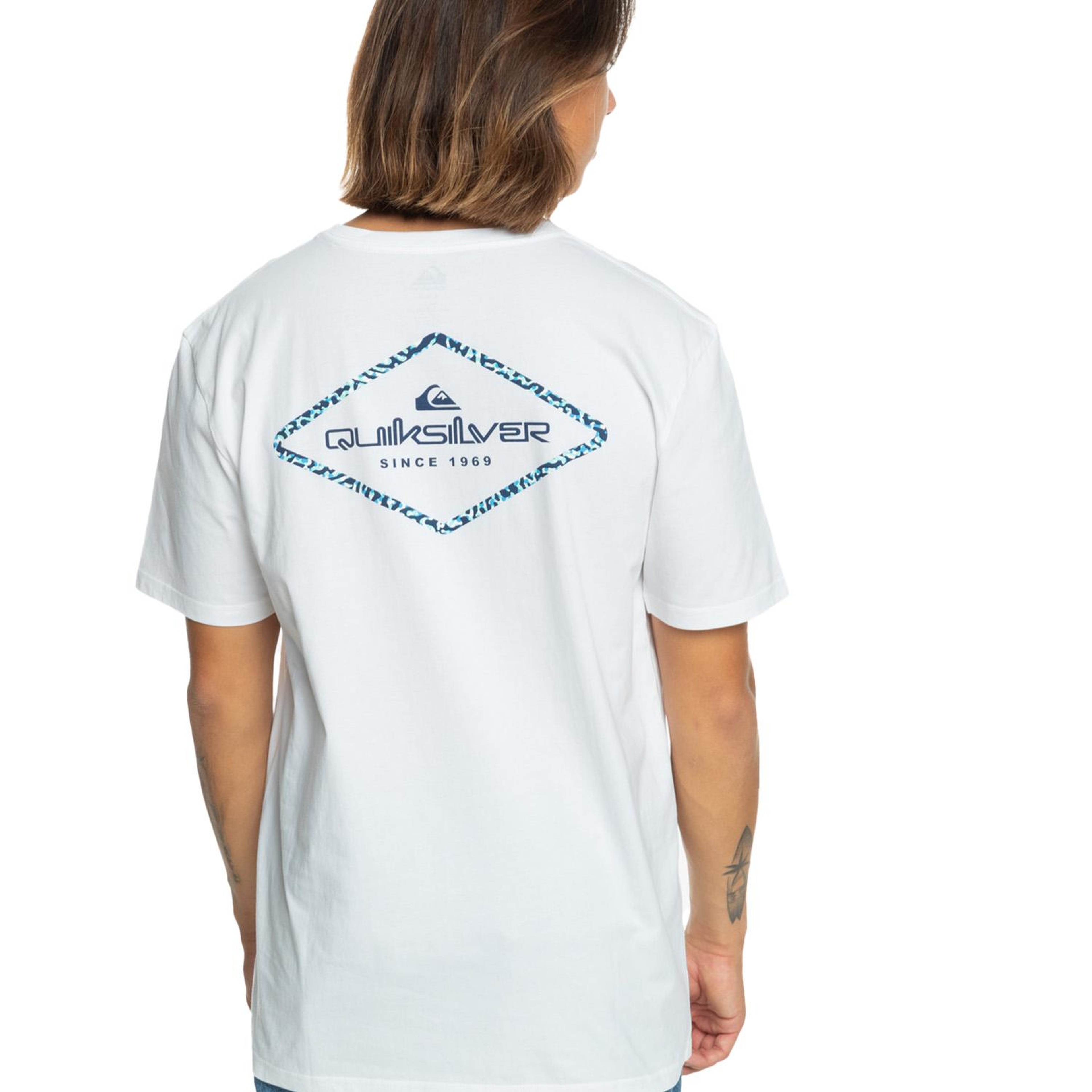 Quiksilver Omni Lock Erkek Beyaz Tişört