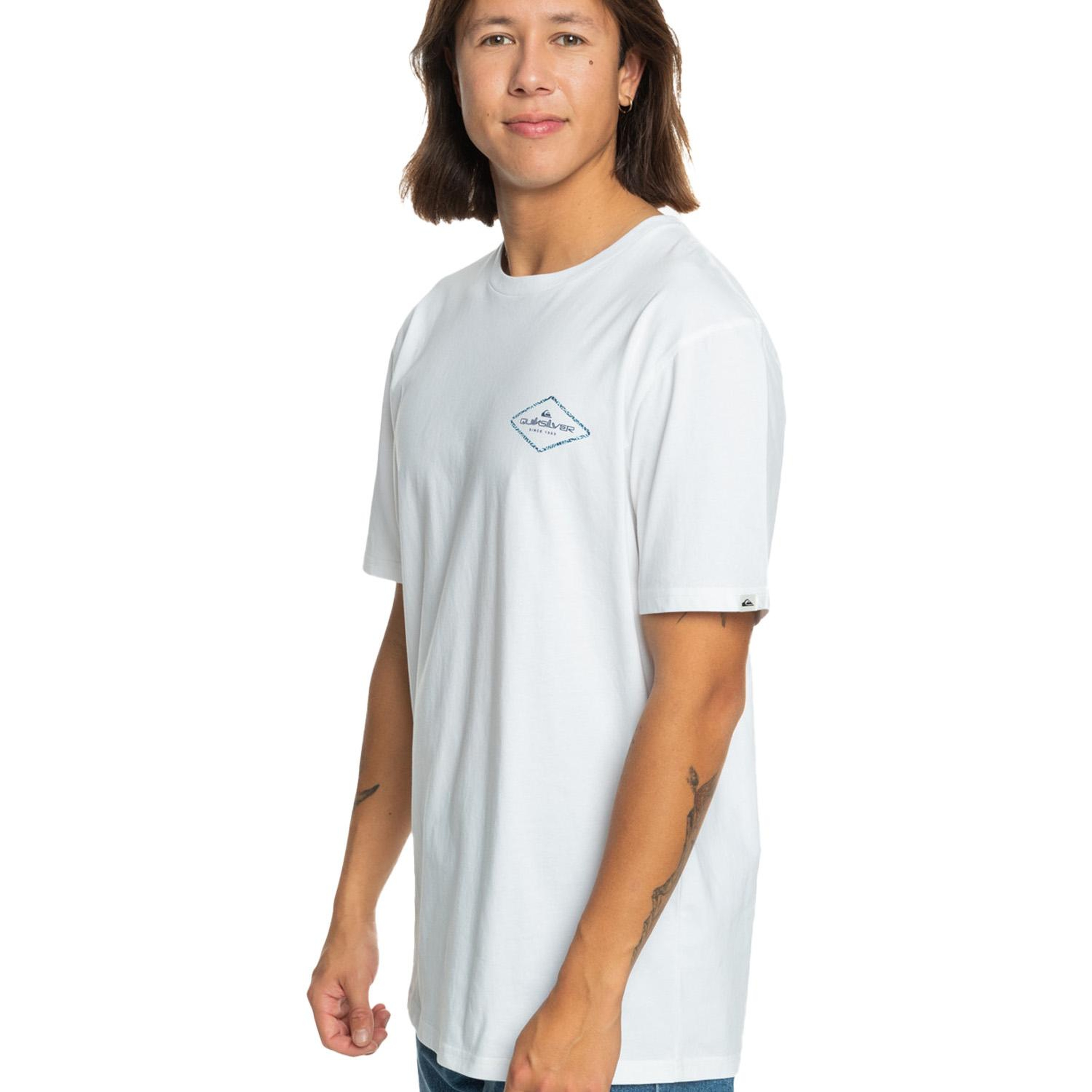 Quiksilver Omni Lock Erkek Beyaz Tişört