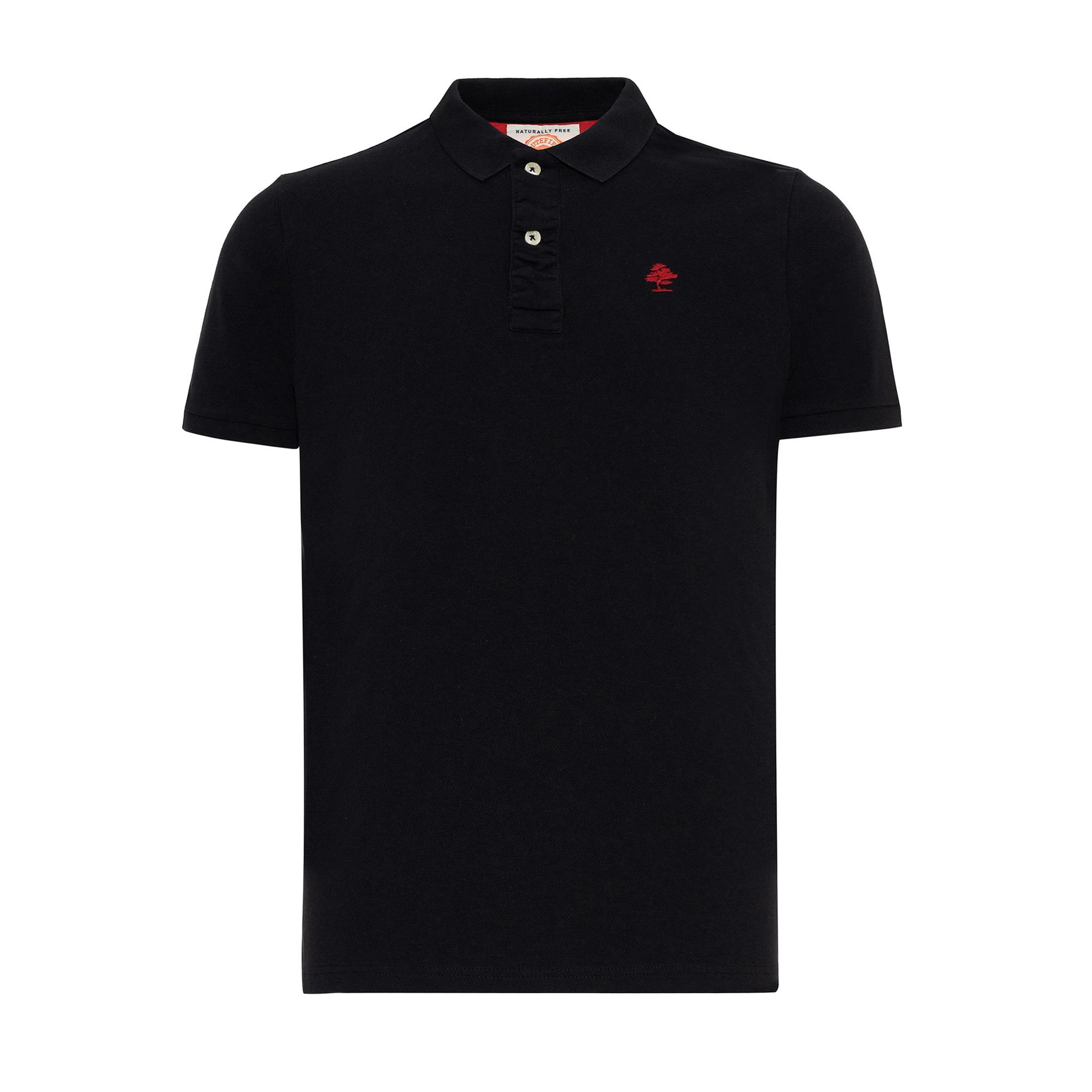 Routefield Partisan Erkek Siyah Polo Tişört