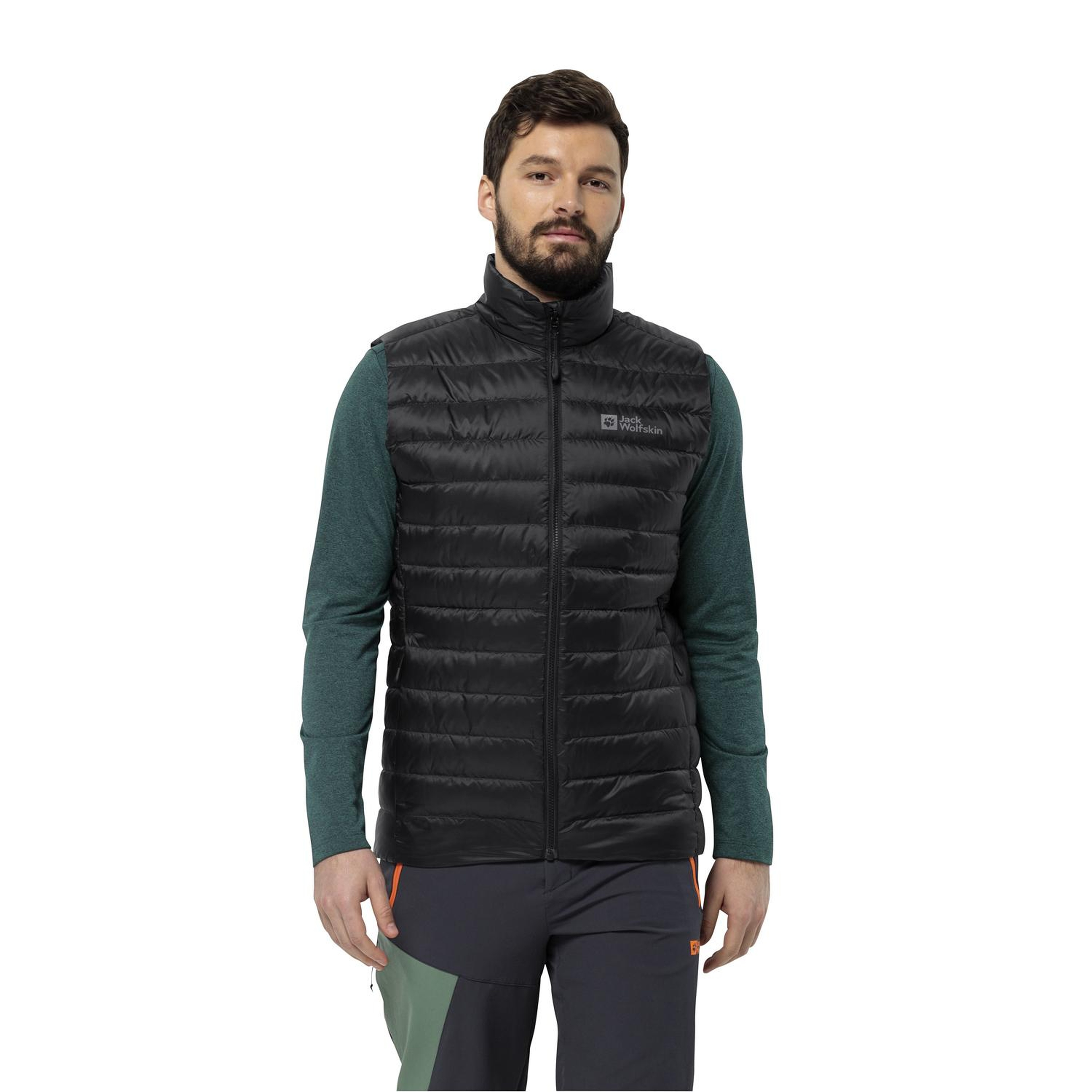 Jack Wolfskin Pilvi Down Vest Erkek Siyah Yelek