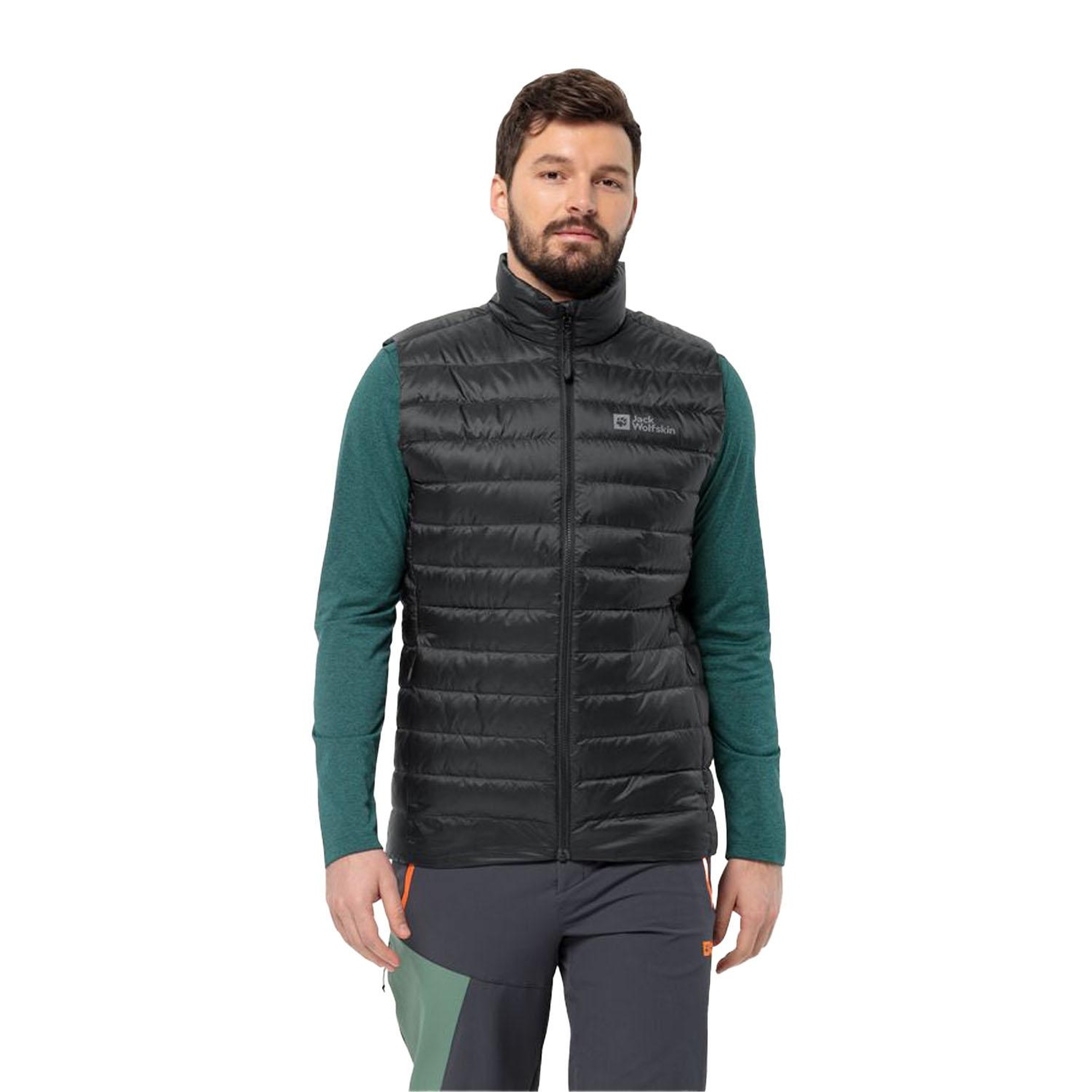 Jack Wolfskin Pilvi Down Vest Erkek Siyah Yelek