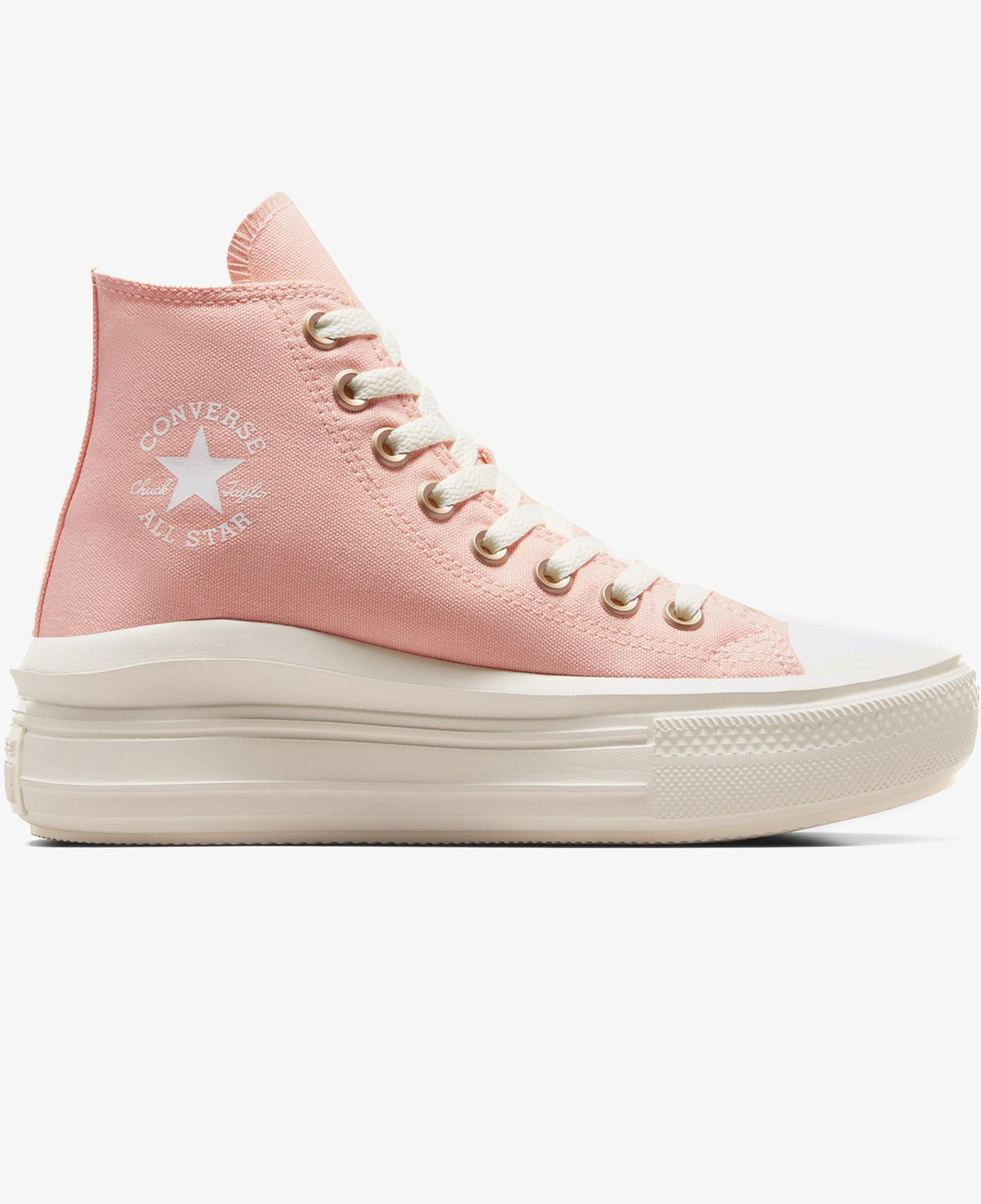 Converse Chuck Taylor All Star Move Unisex Pembe Platform Sneaker