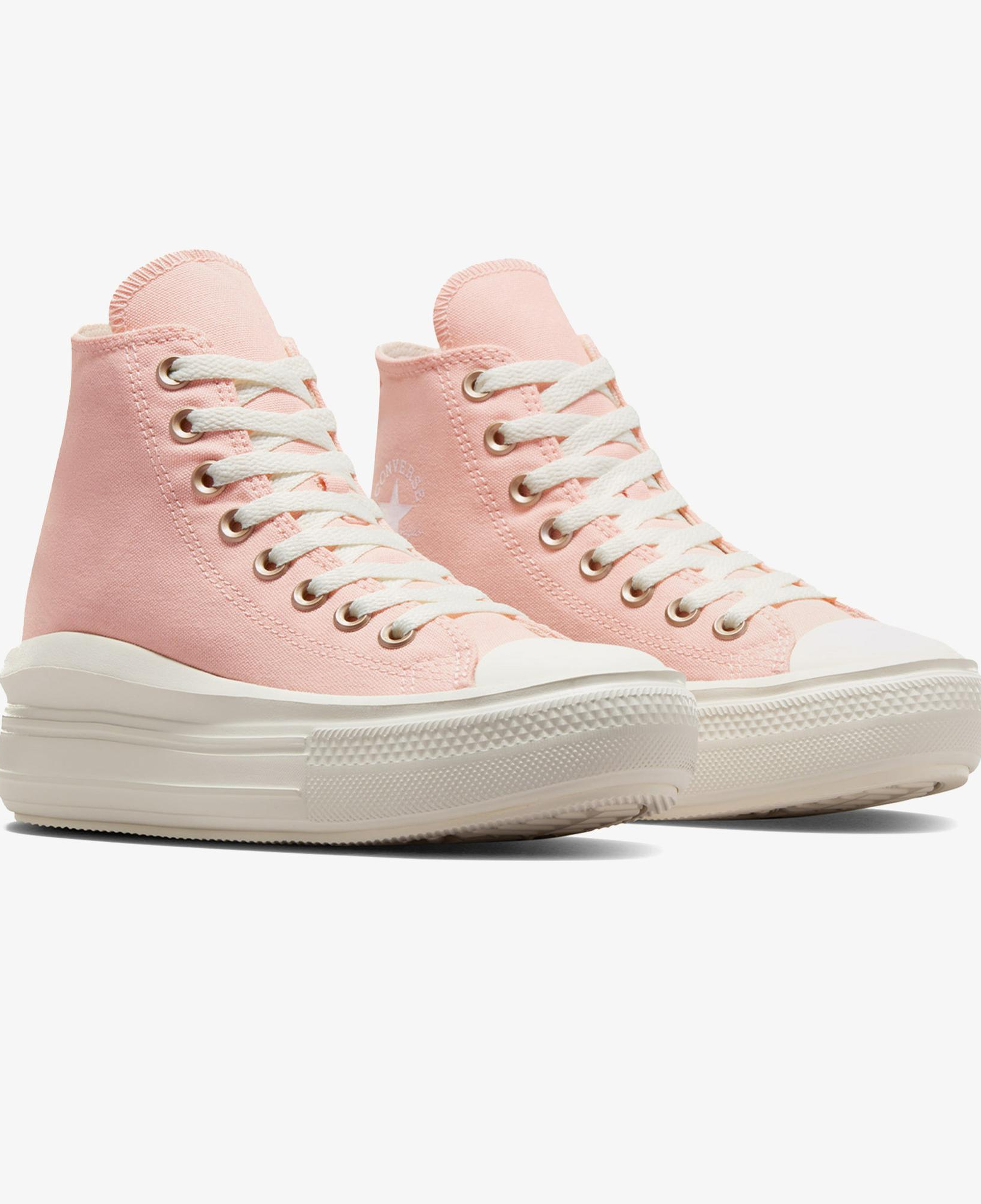 Converse Chuck Taylor All Star Move Unisex Pembe Platform Sneaker