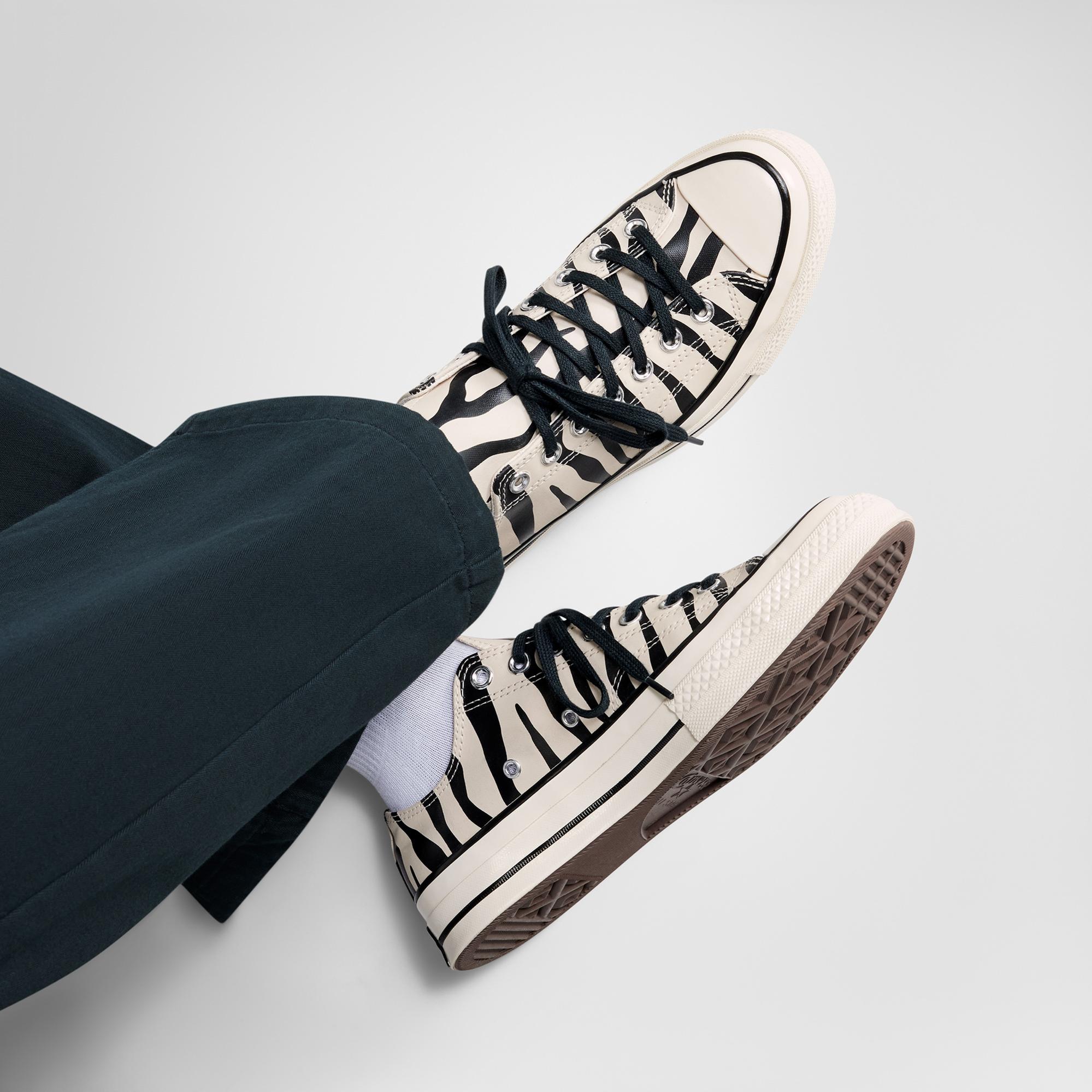 Converse Chuck 70 Zebra Print Unisex Bej Sneaker