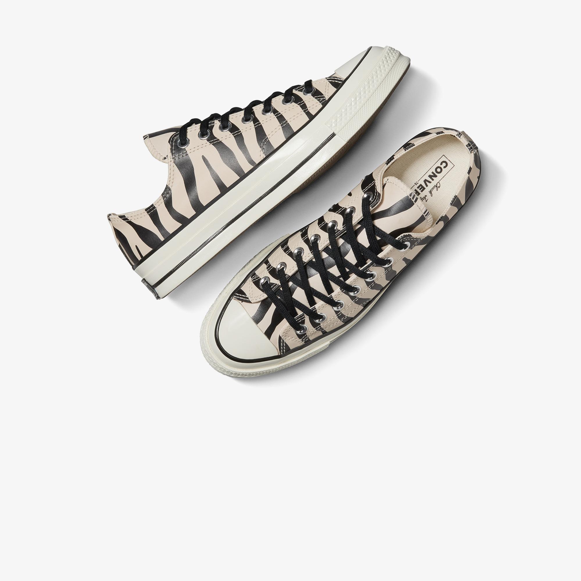 Converse Chuck 70 Zebra Print Unisex Bej Sneaker