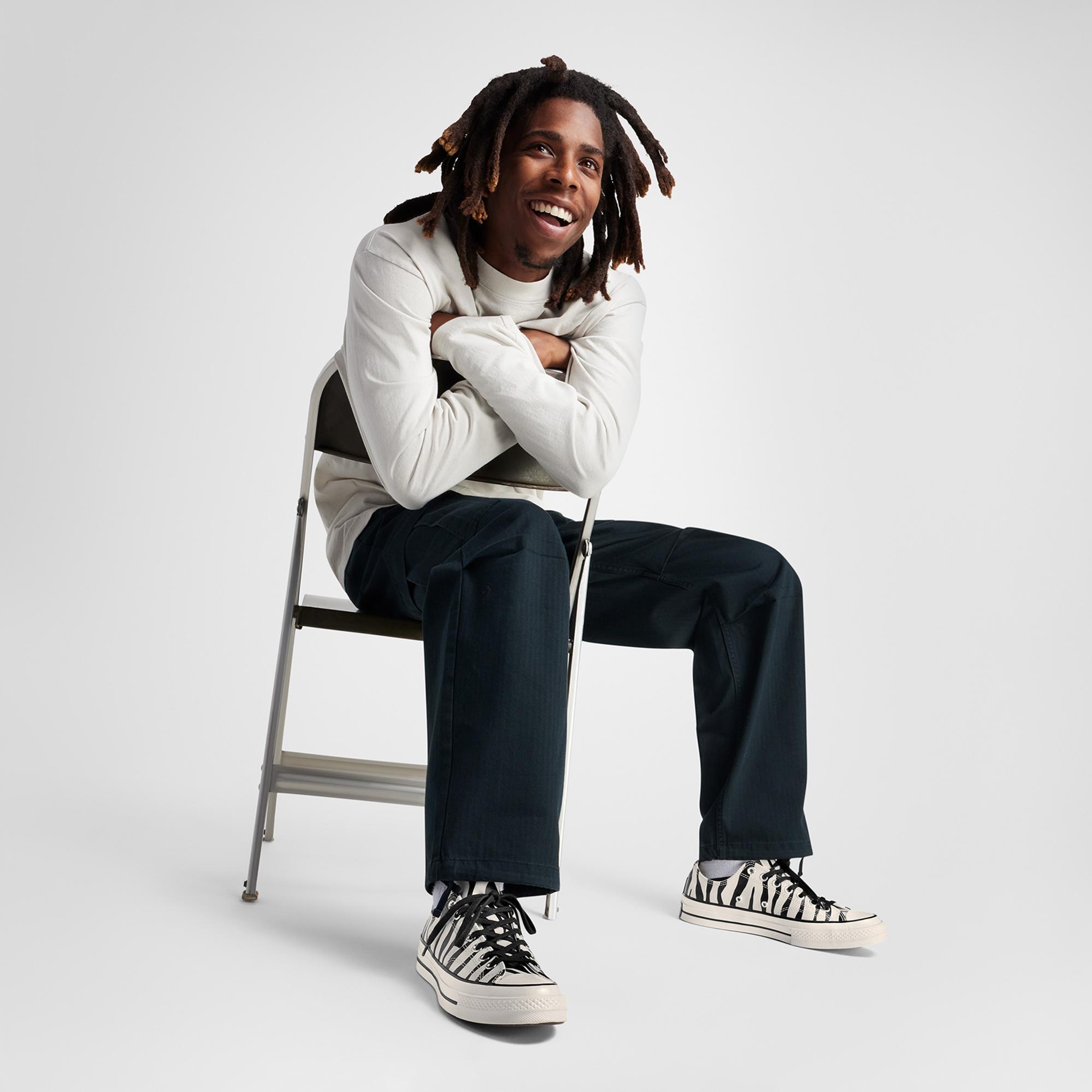 Converse Chuck 70 Zebra Print Unisex Bej Sneaker