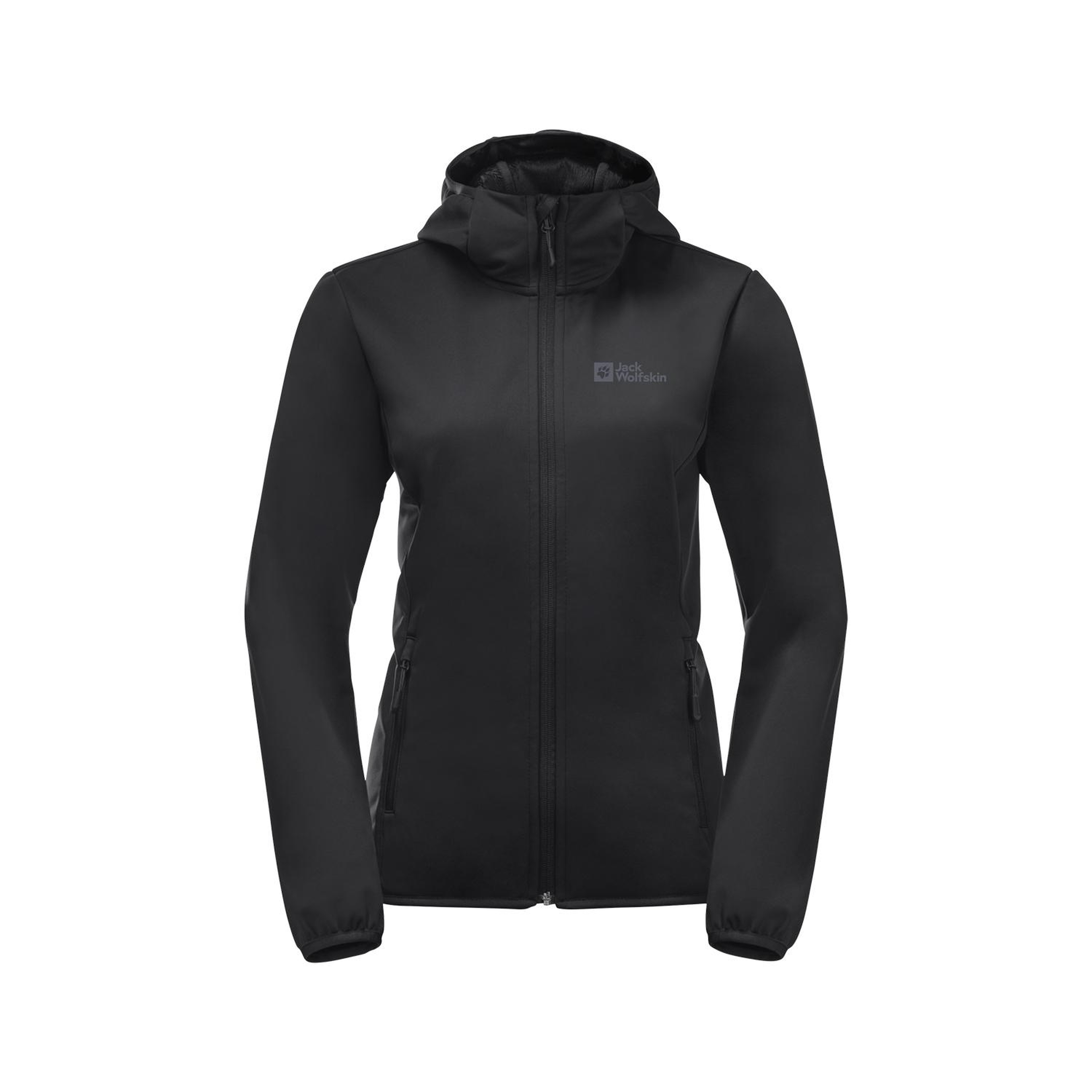Jack Wolfskin Windhain Hoody Kadın Siyah Softshell