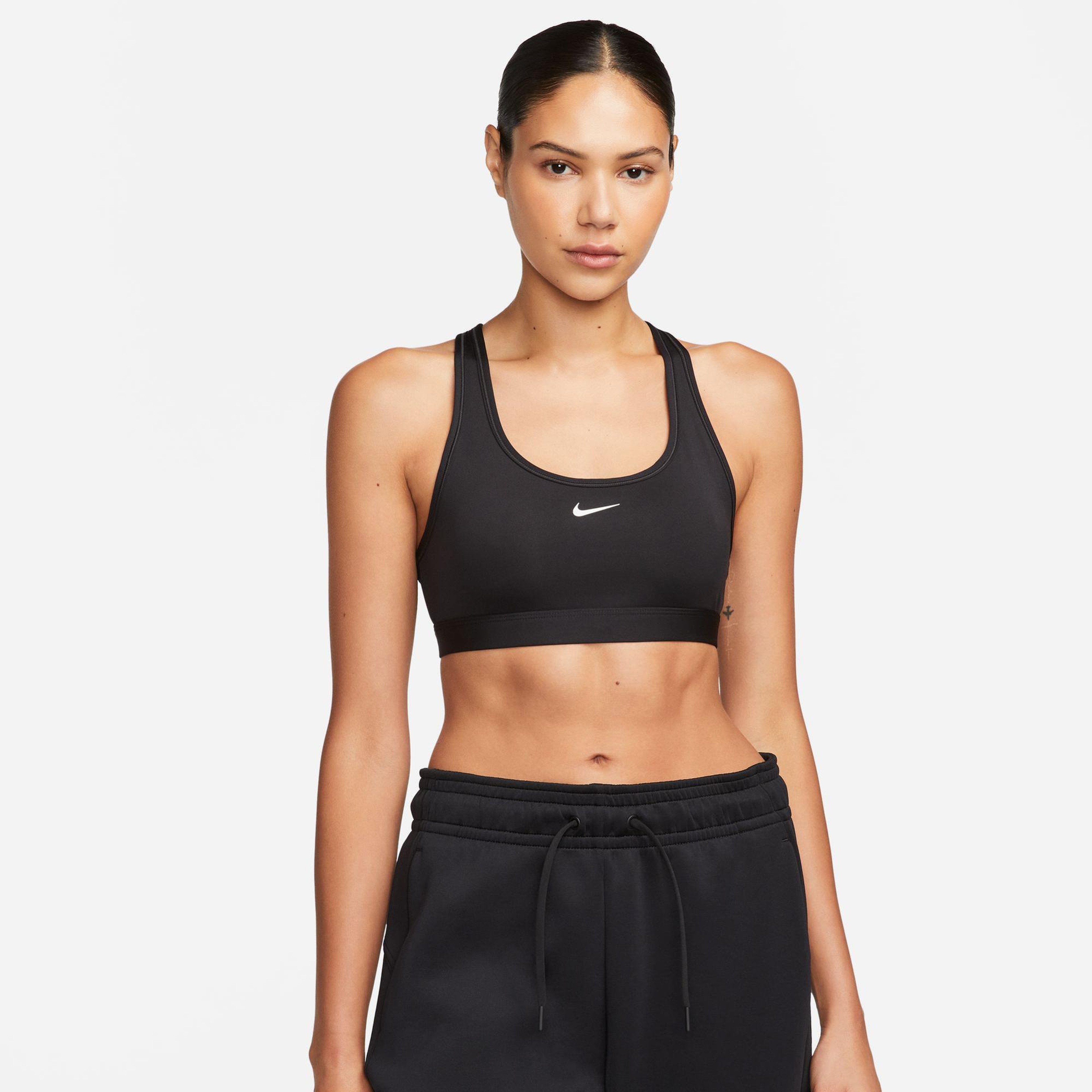 Nike Swoosh Light Sport Kadın Siyah Bra