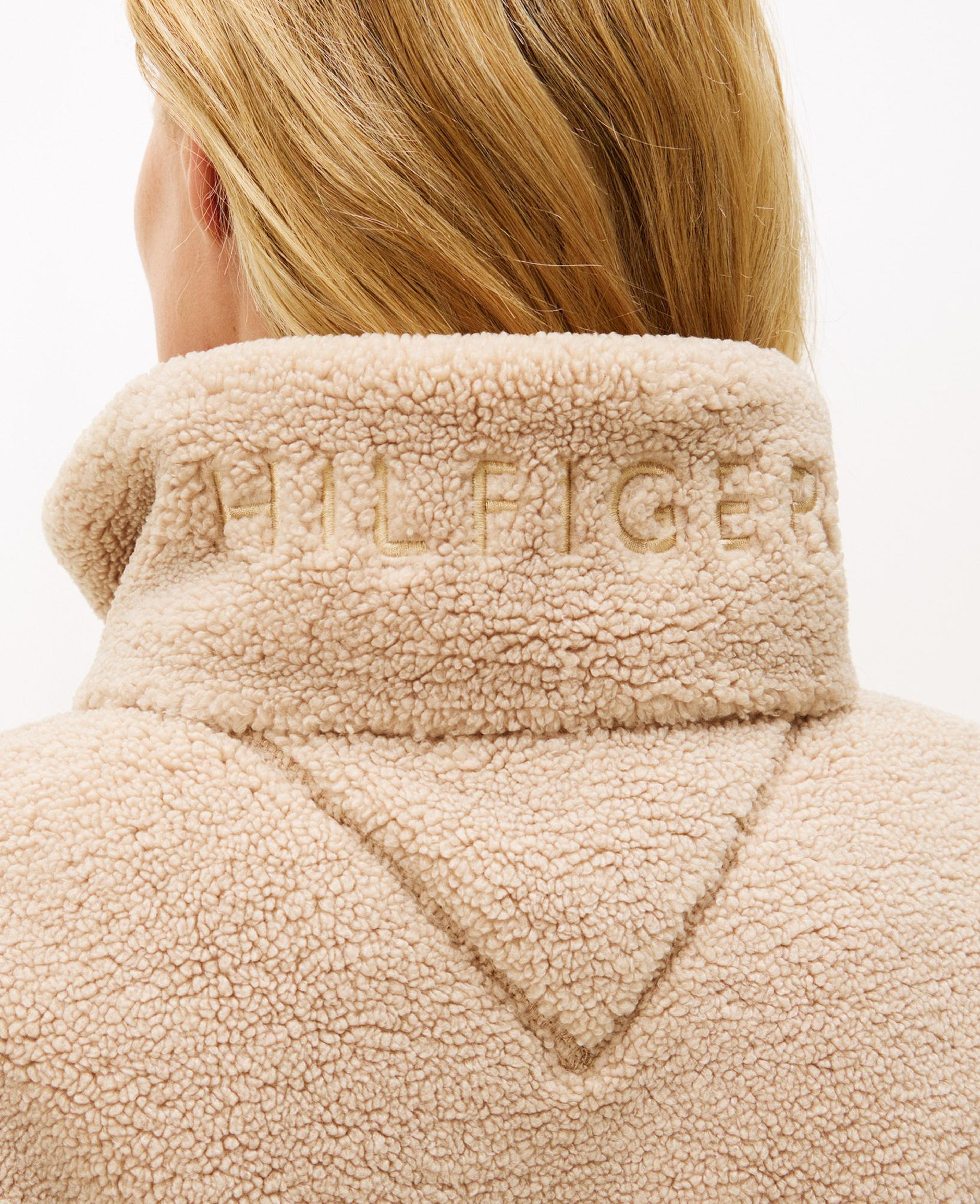 Tommy Hilfiger Teddy Zip Up Regular Kadın Bej Ceket