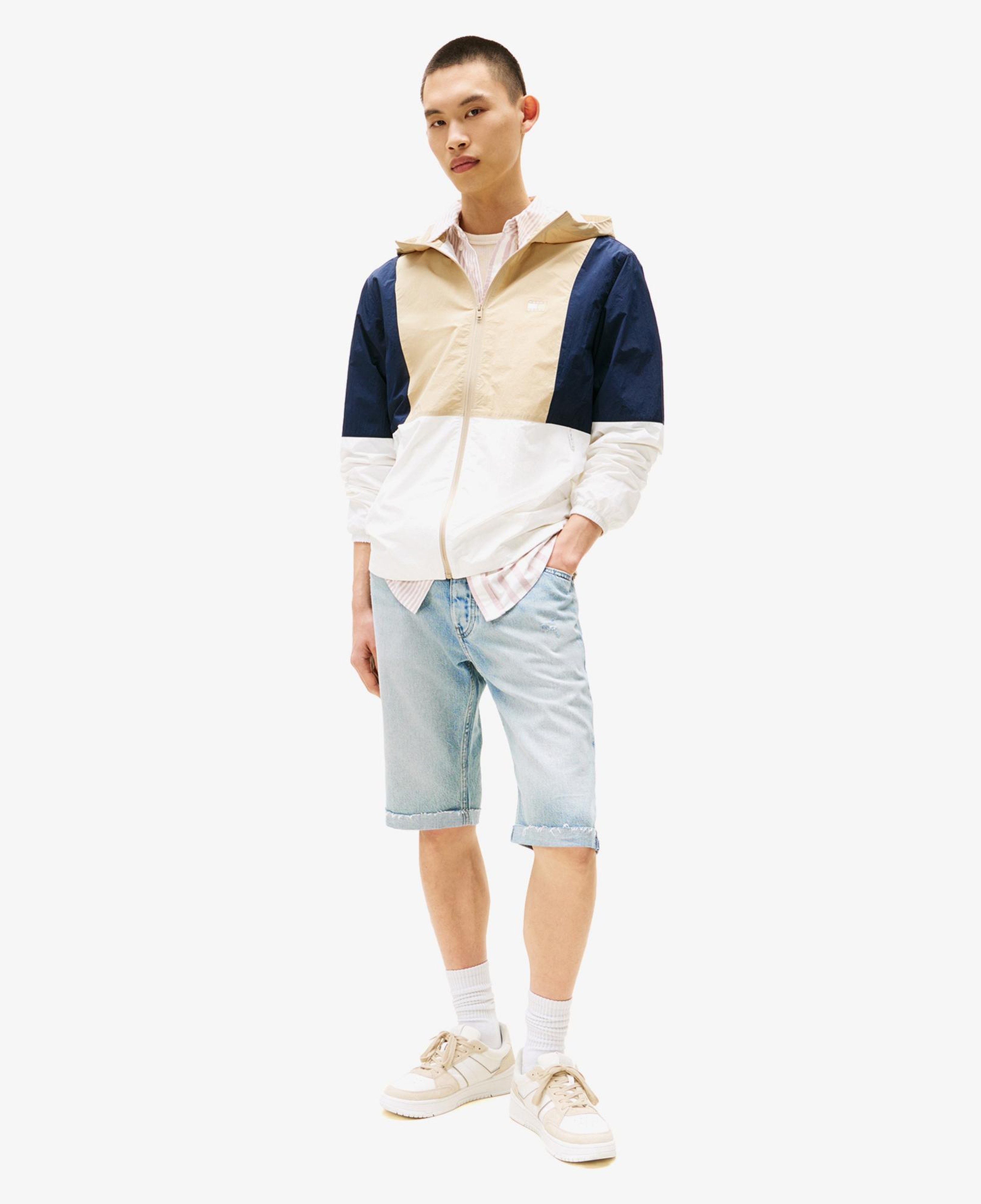 Tommy Jeans Chicago Erkek Beyaz Yağmurluk