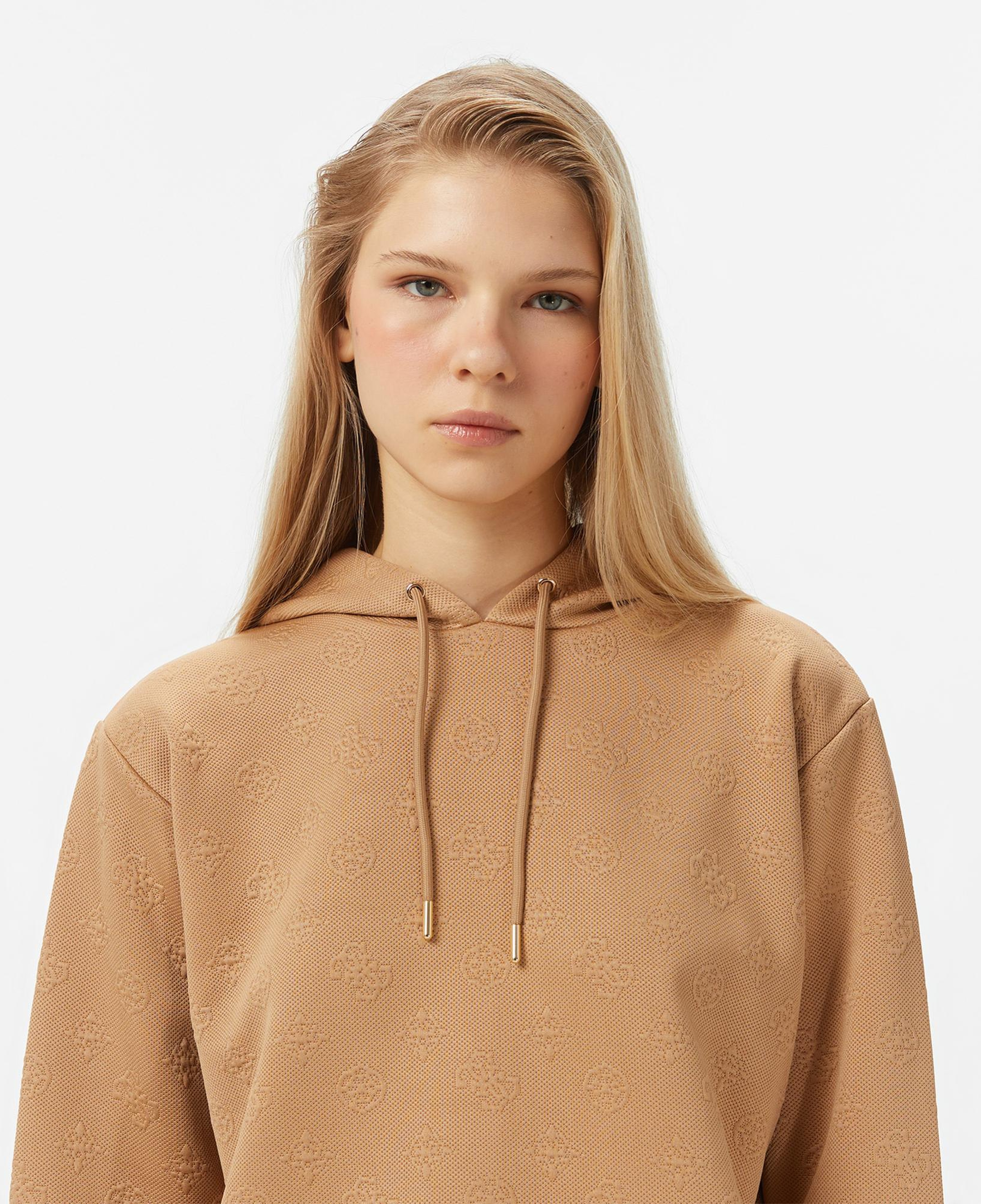 Guess Peony Kadın Kahverengi Hoodie