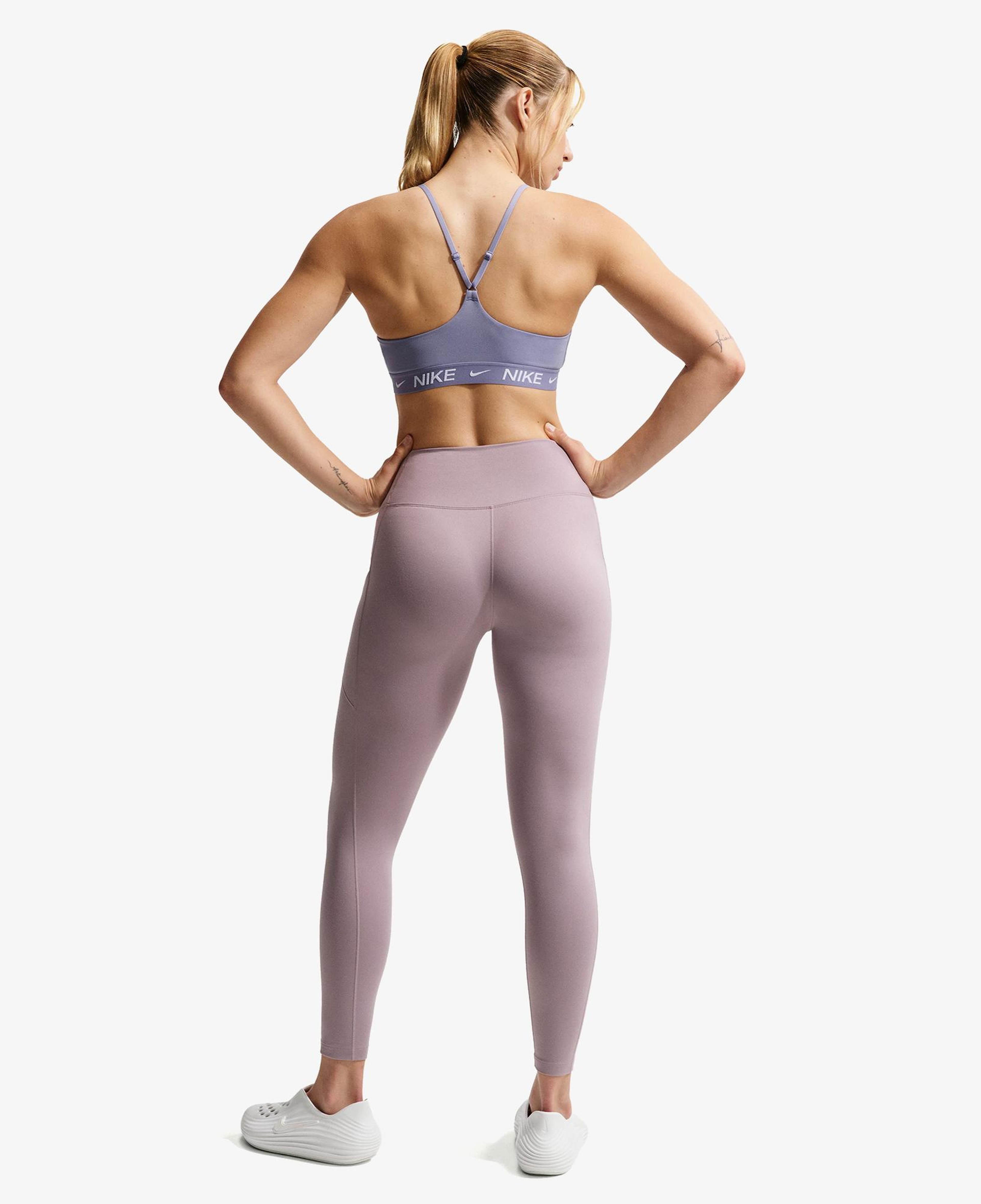 Nike Dri-Fit Indy Light Support Kadın Mor Bra