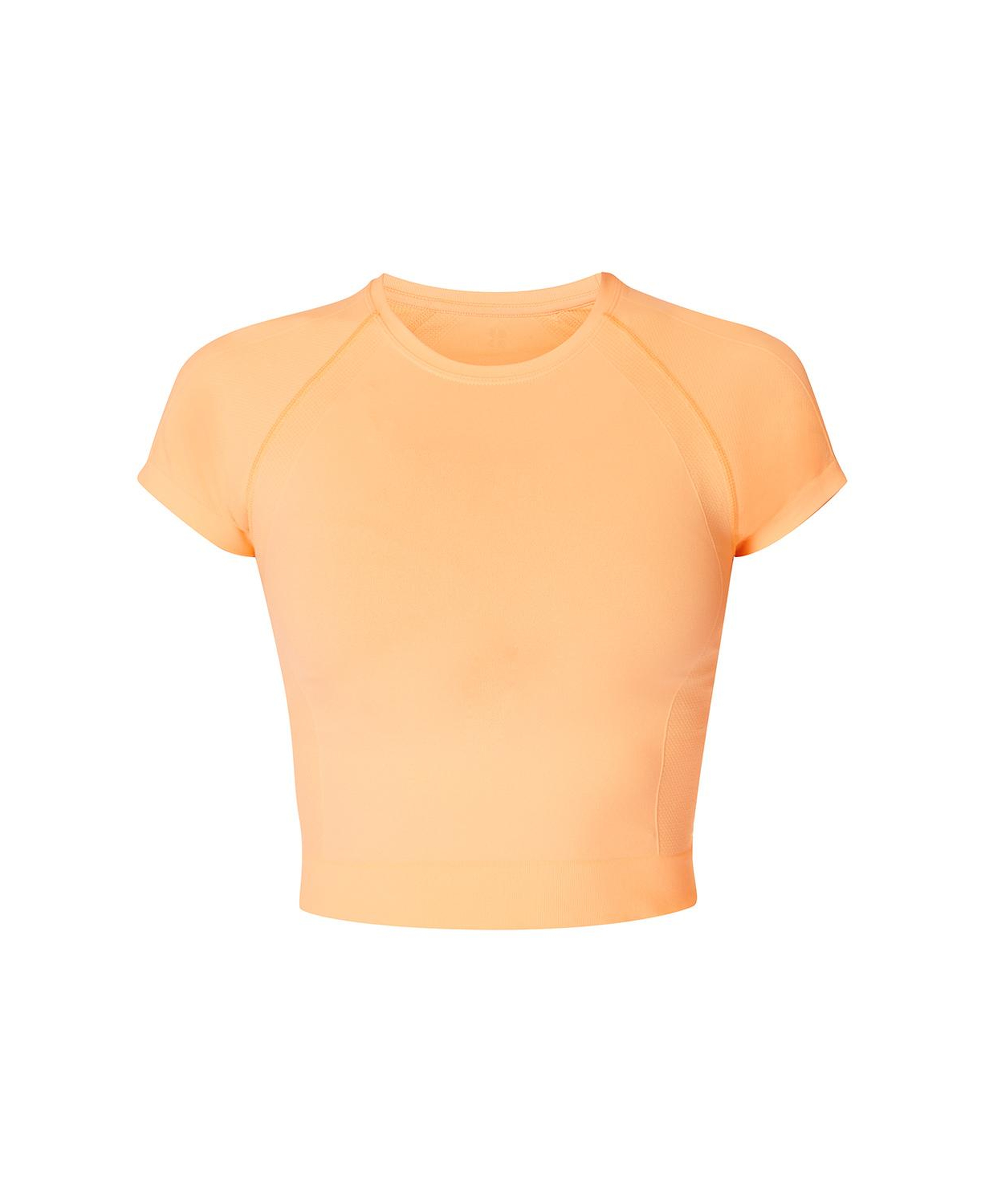Sweaty Betty Athlete Crop Seamless Workout Kadın Turuncu Koşu Tank Top